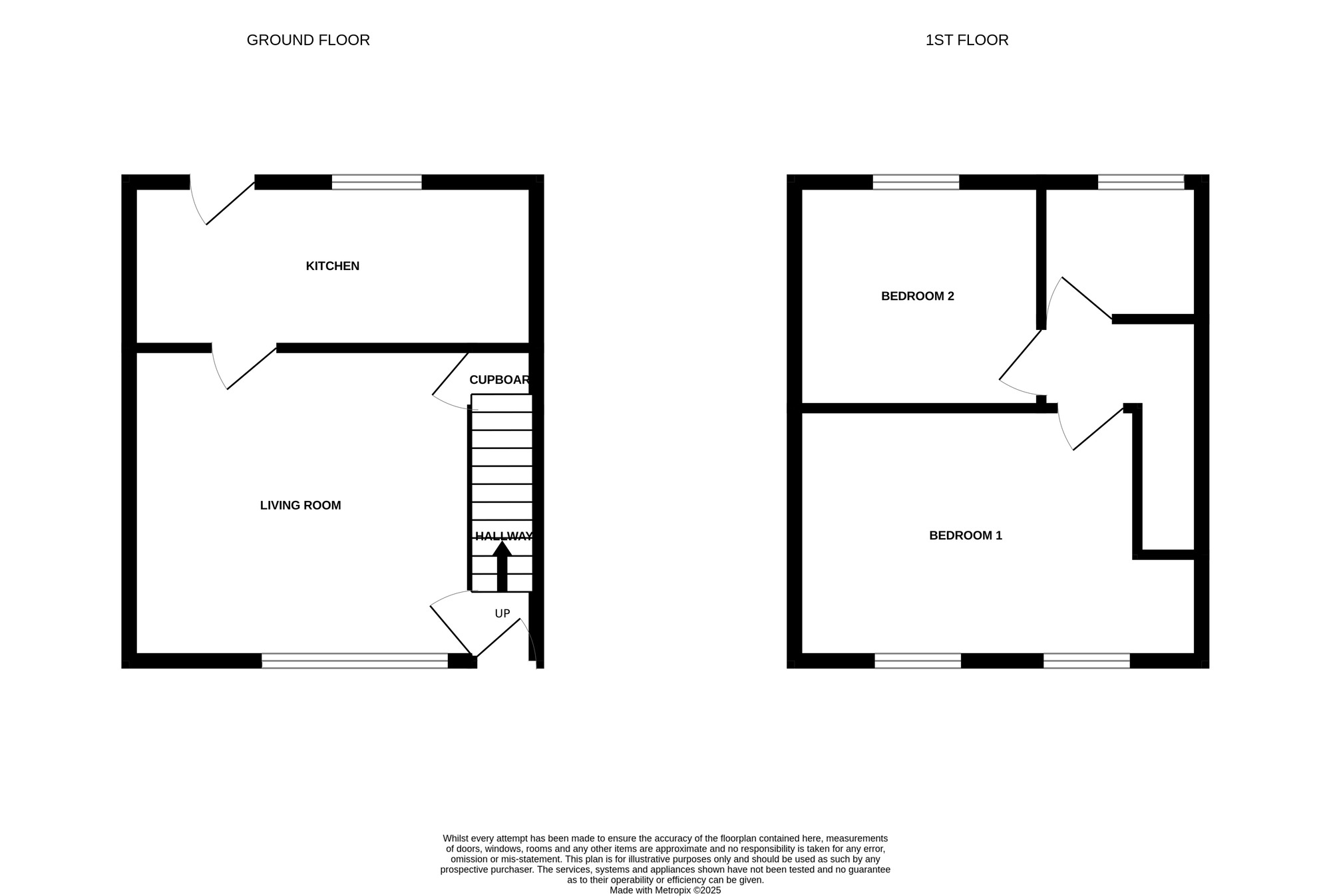 Floorplan of 2 bedroom Semi Detached House for sale, Webbcroft Road, Birmingham, West Midlands, B33