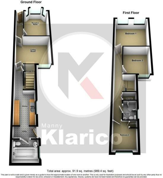 Floorplan of 3 bedroom Mid Terrace House for sale, Fox Hollies Road, Acocks Green, West Midlands, B27