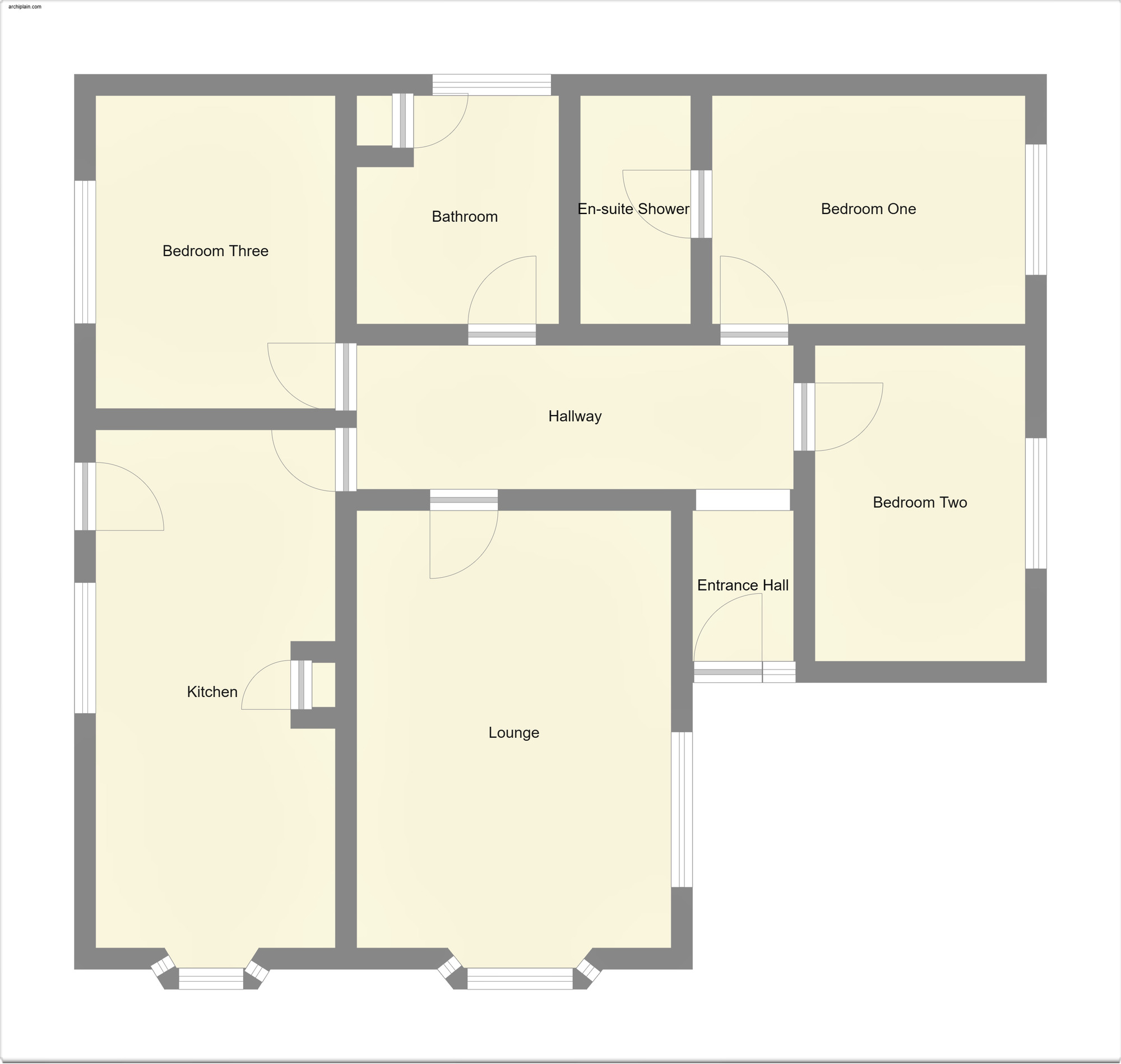 Floorplan of 3 bedroom Detached Bungalow for sale, Sea Lane, Sandilands, Lincolnshire, LN12