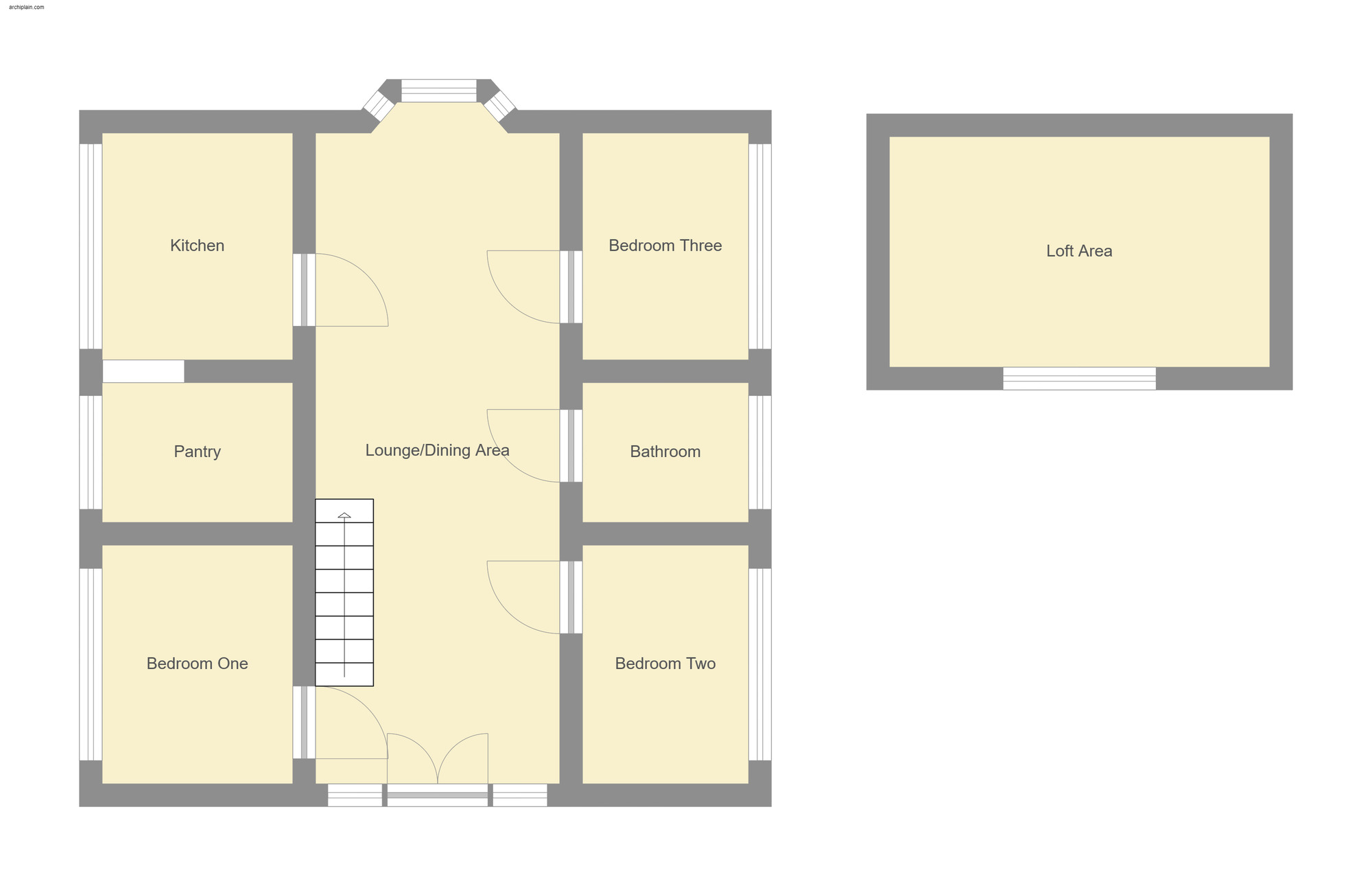 Floorplan of 3 bedroom Detached Bungalow for sale, Furlongs Road, Sutton-on-Sea, Lincolnshire, LN12