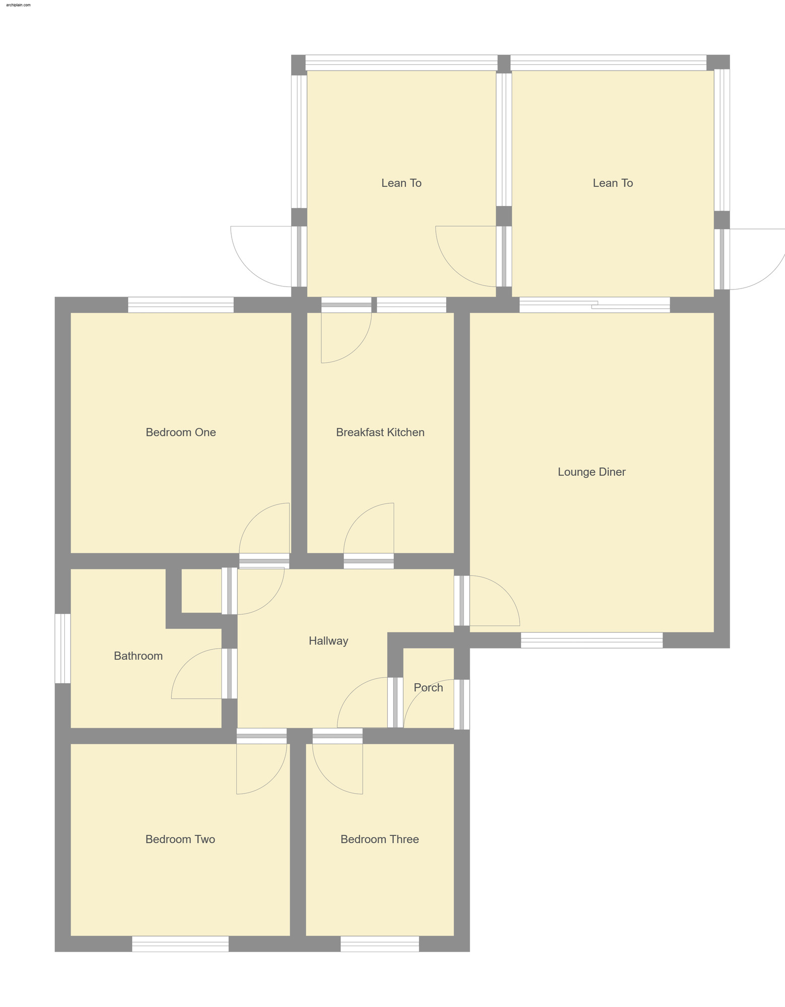 Floorplan of 3 bedroom Detached Bungalow for sale, Morrison Close, Sutton-on-Sea, Lincolnshire, LN12