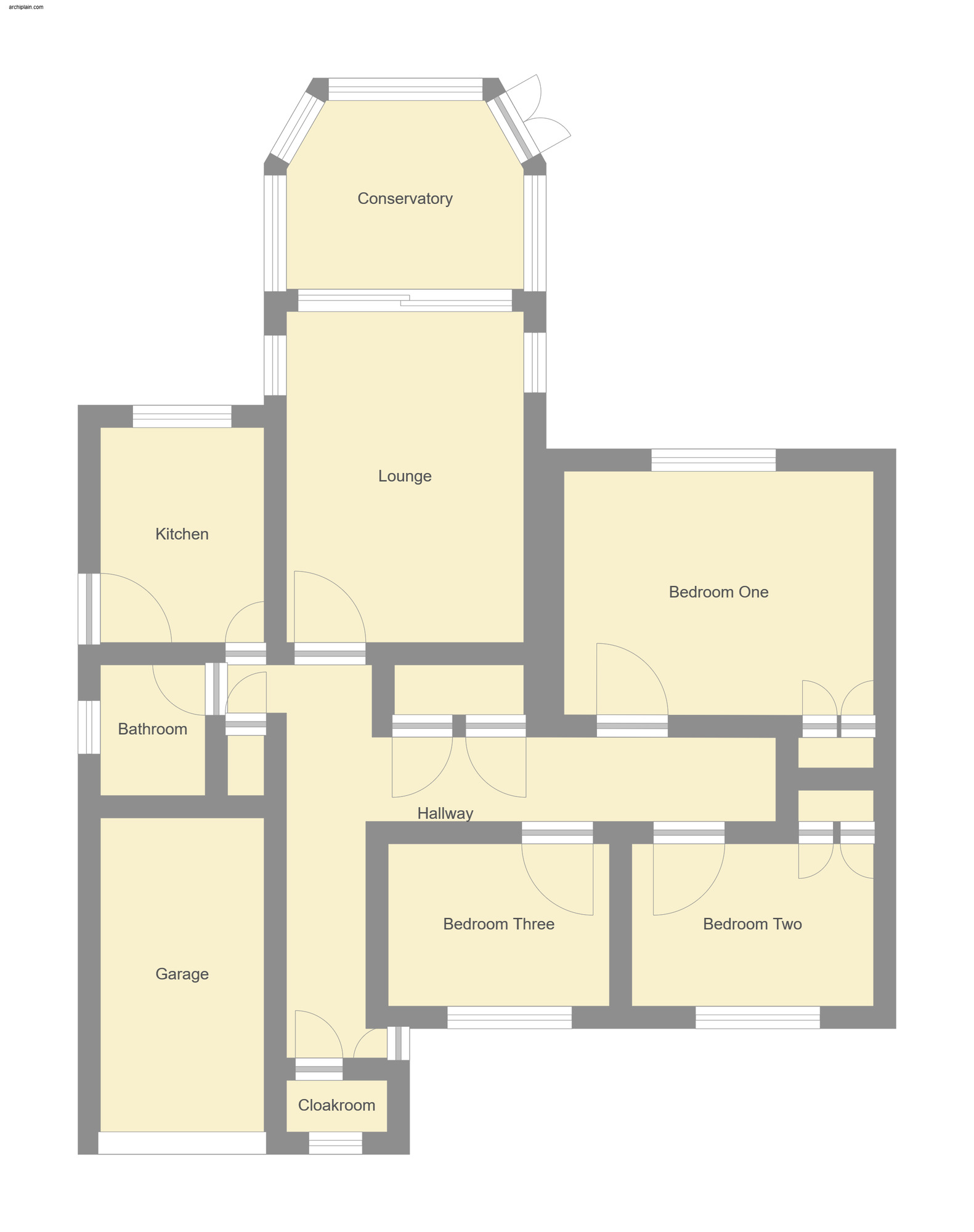 Floorplan of 3 bedroom Detached Bungalow for sale, Dorset Court, Chanctonbury Way, Mablethorpe, LN12