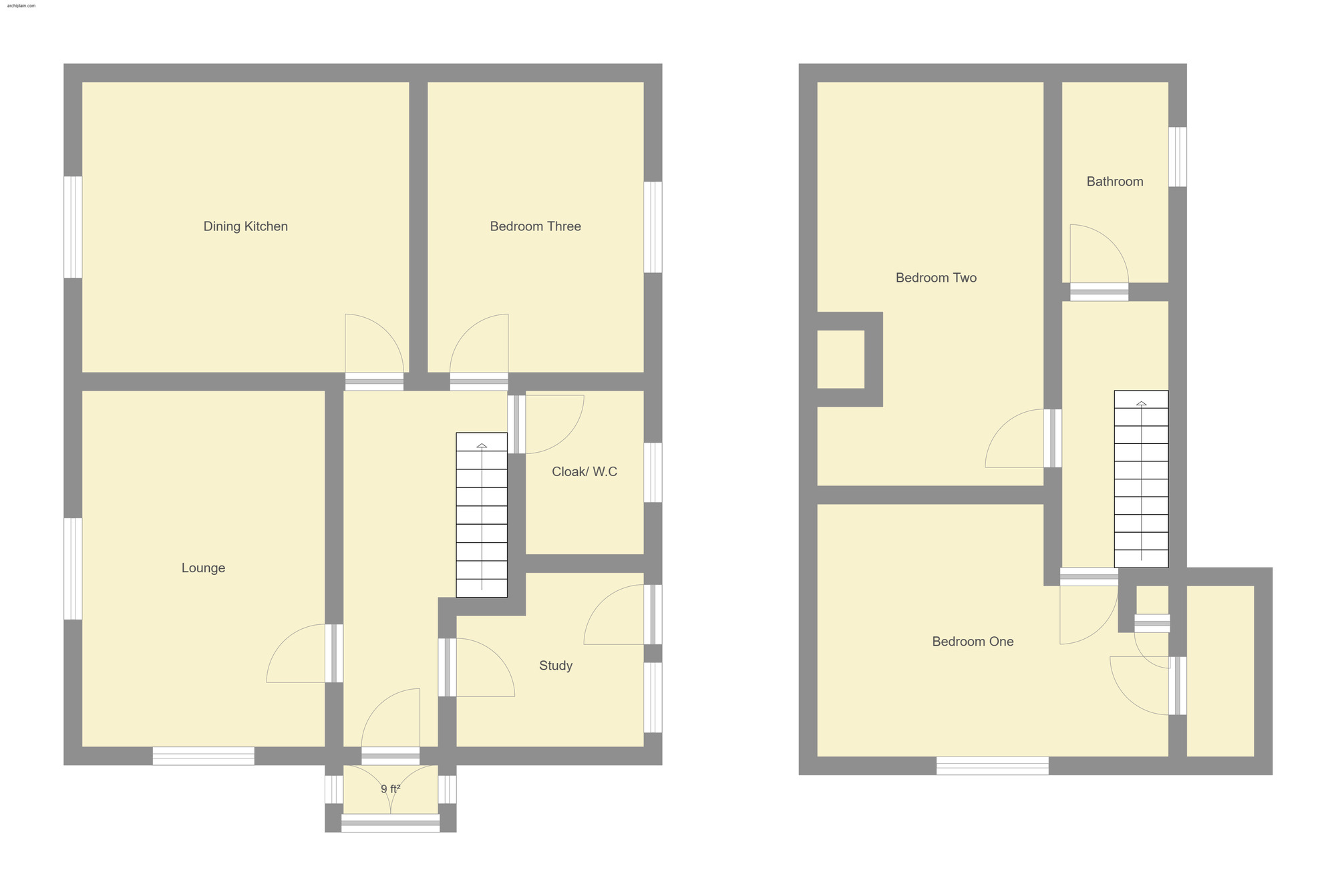 Floorplan of 3 bedroom Semi Detached House for sale, 38 Grove Road, Sutton-on-Sea, Lincolnshire, LN12