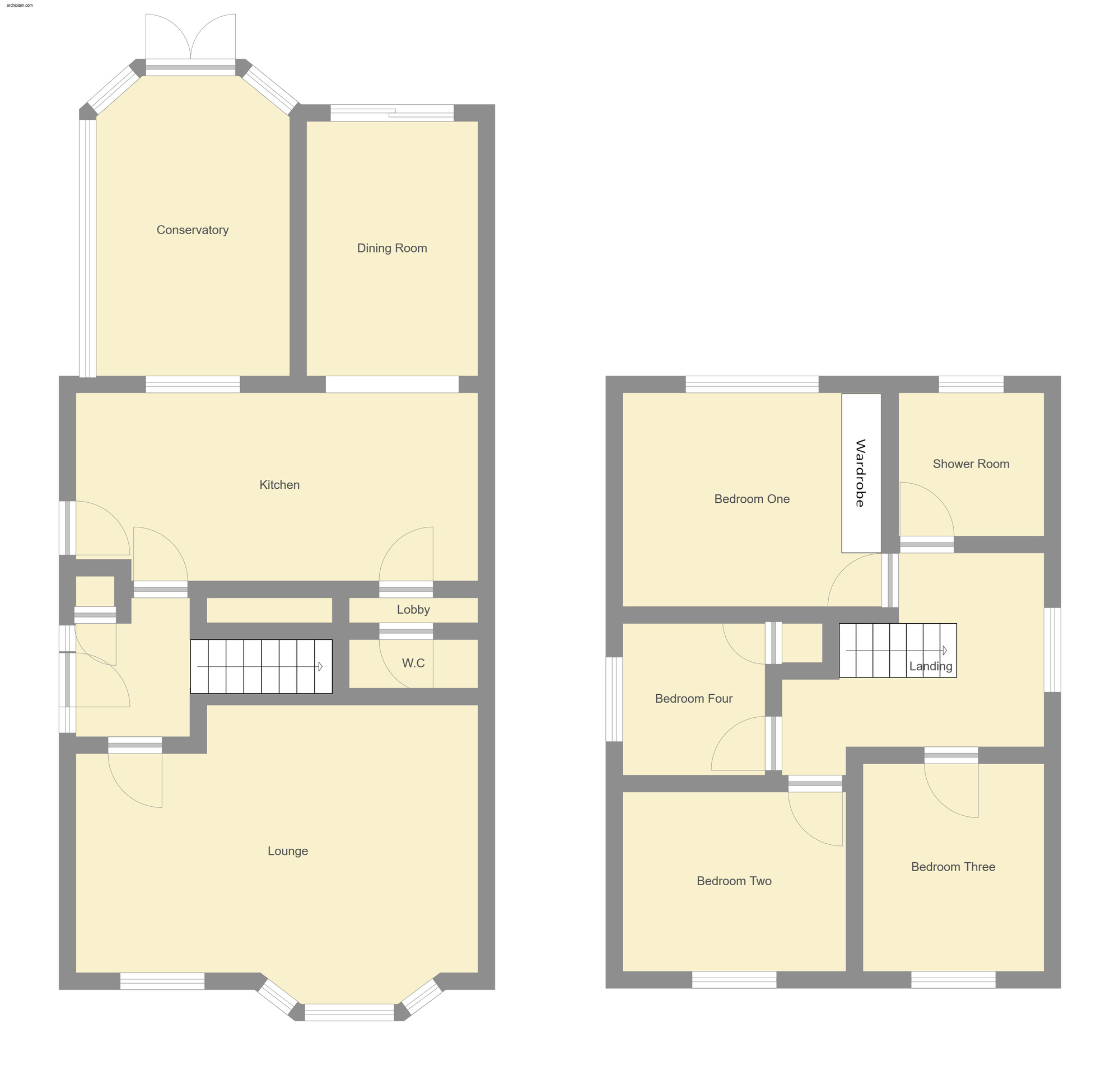 Floorplan of 4 bedroom Detached House for sale, Church Lane, Mablethorpe, Lincolnshire, LN12