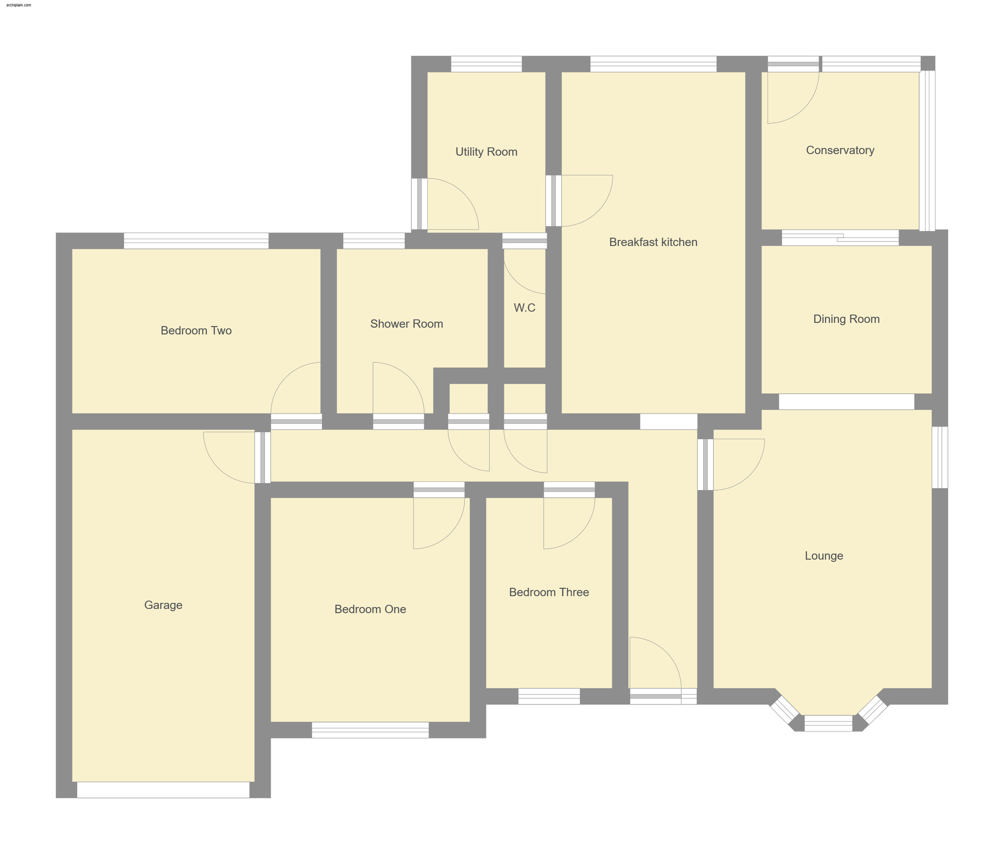 Floorplan of 3 bedroom Detached Bungalow for sale, Winchester Drive, Mablethorpe, Lincolnshire, LN12