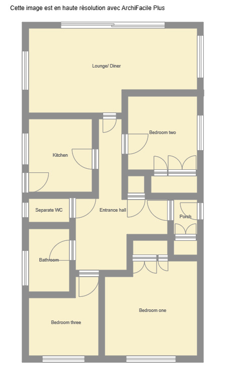 Floorplan of 3 bedroom Detached Bungalow for sale, Hillside Avenue, Sutton-on-Sea, Lincolnshire, LN12