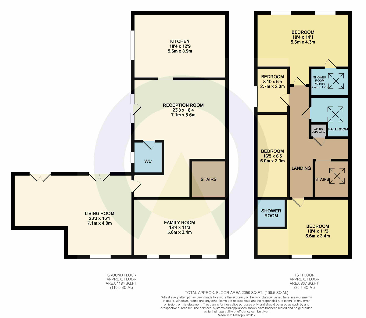 Floorplan of 4 bedroom Mid Terrace House to rent, Poplars Close, Blakesley, Northamptonshire, NN12