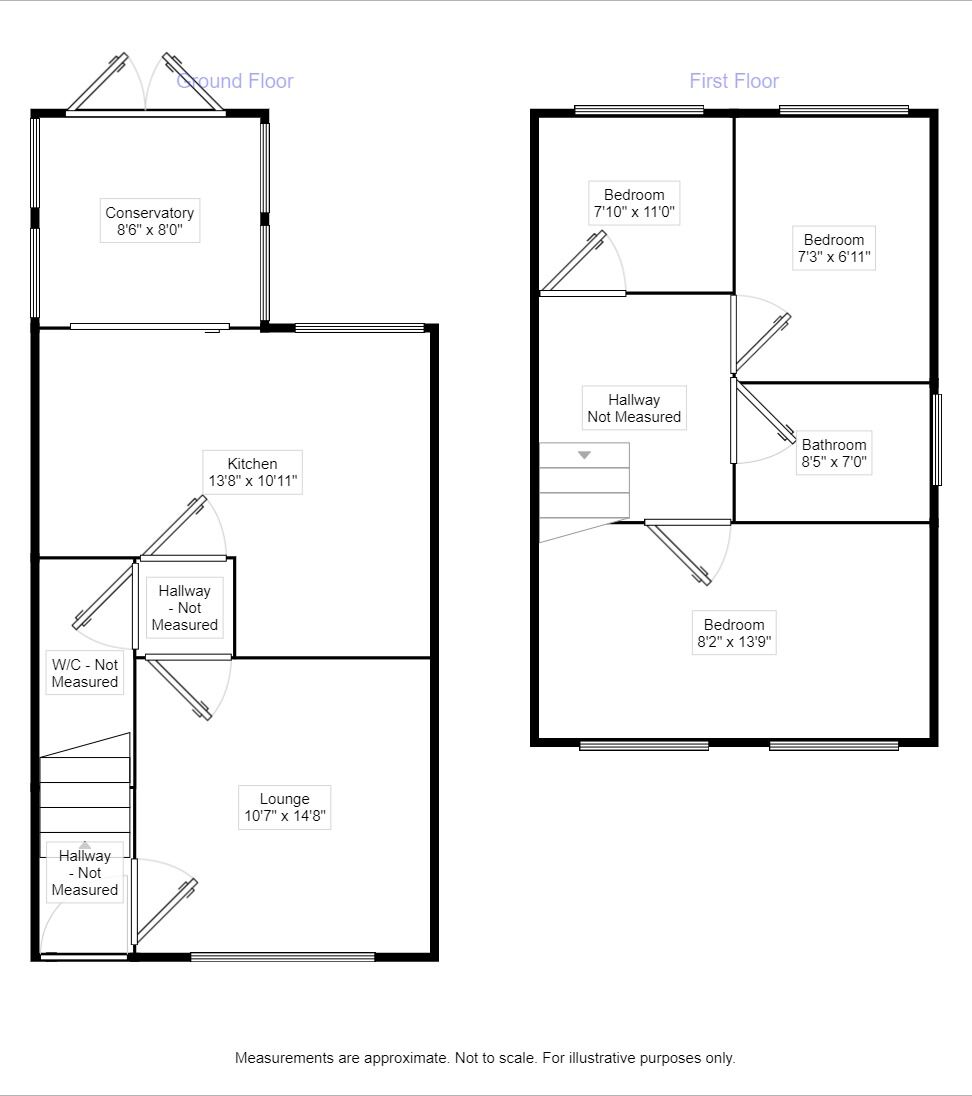 Floorplan of 3 bedroom Semi Detached House to rent, Madison Street, Tunstall, Stoke-On-Trent, ST6