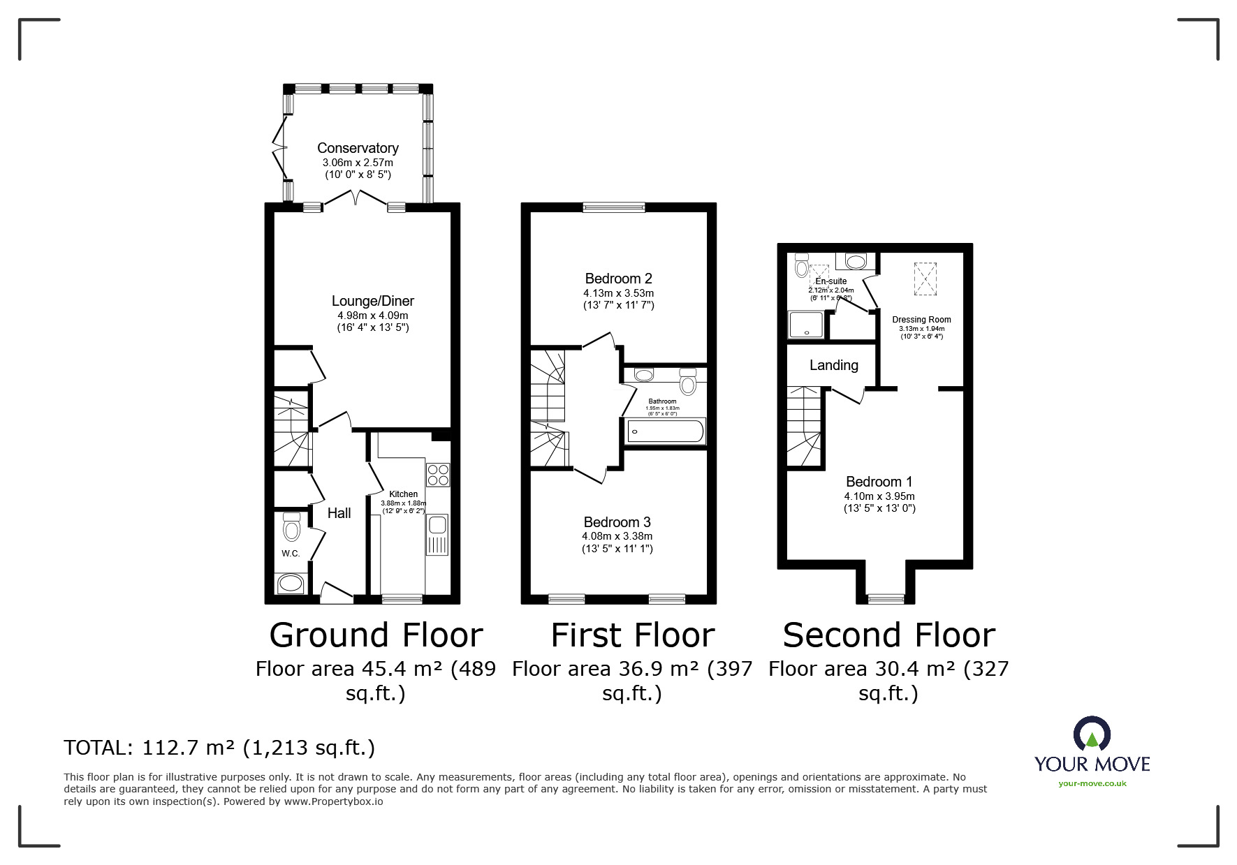 Floorplan of 3 bedroom End Terrace House for sale, Chillington Way, Norton Heights, Stoke-on-Trent, Staffordshire, ST6