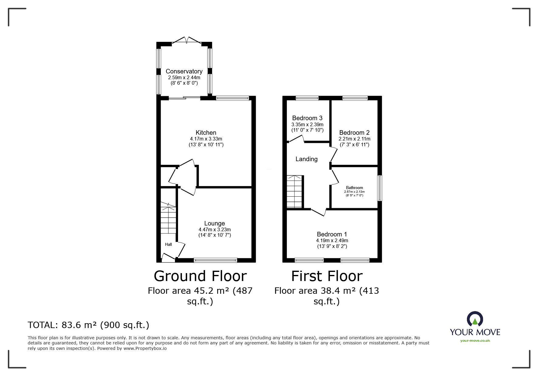 Floorplan of 3 bedroom Semi Detached House to rent, Madison Street, Stoke-on-Trent, Staffordshire, ST6