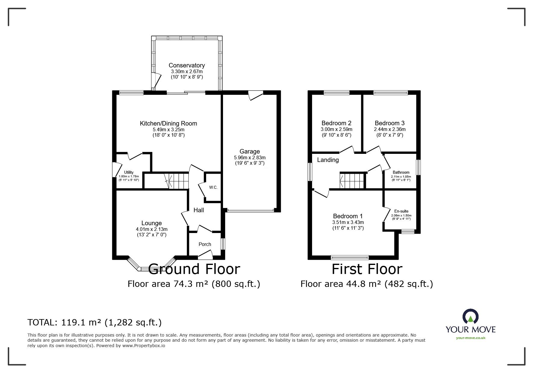 Floorplan of 3 bedroom Detached House for sale, Botesworth Gardens, Westport Lake, Stoke-on-Trent, Staffordshire, ST6