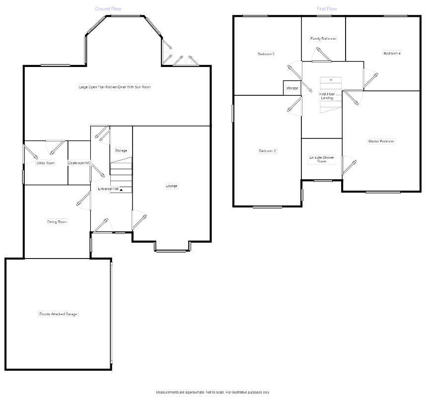 Floorplan of 4 bedroom Detached House for sale, Kingfisher Drive, Wombwell, South Yorkshire, S73