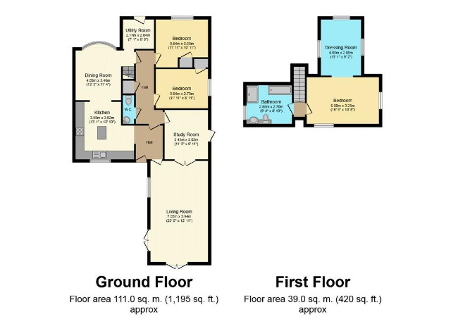 Floorplan of 3 bedroom Detached Bungalow for sale, Brampton Road, Wath-upon-Dearne, South Yorkshire, S63