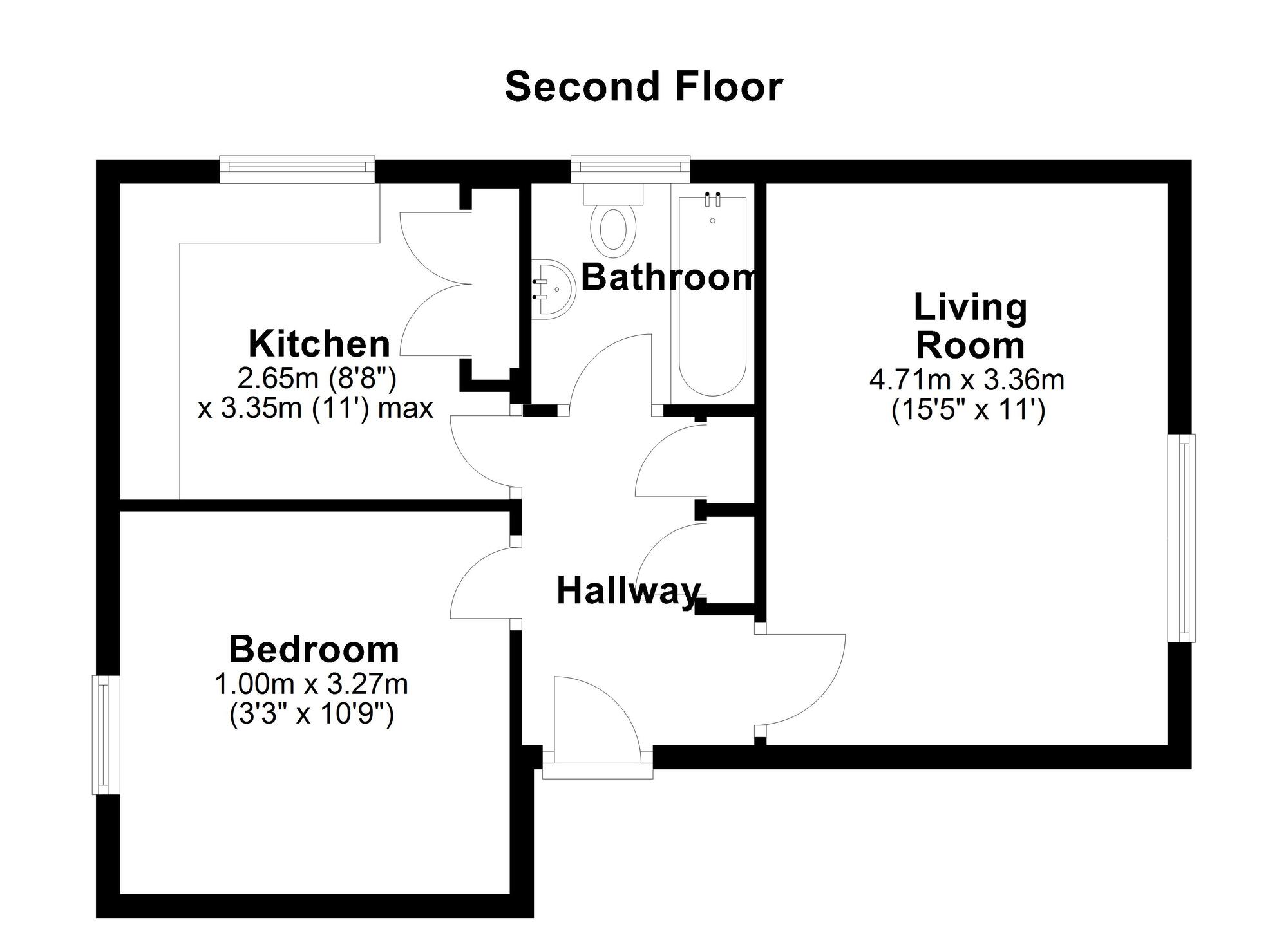 Floorplan of 1 bedroom  Flat to rent, Avalon Drive, Newcastle Upon Tyne, NE15