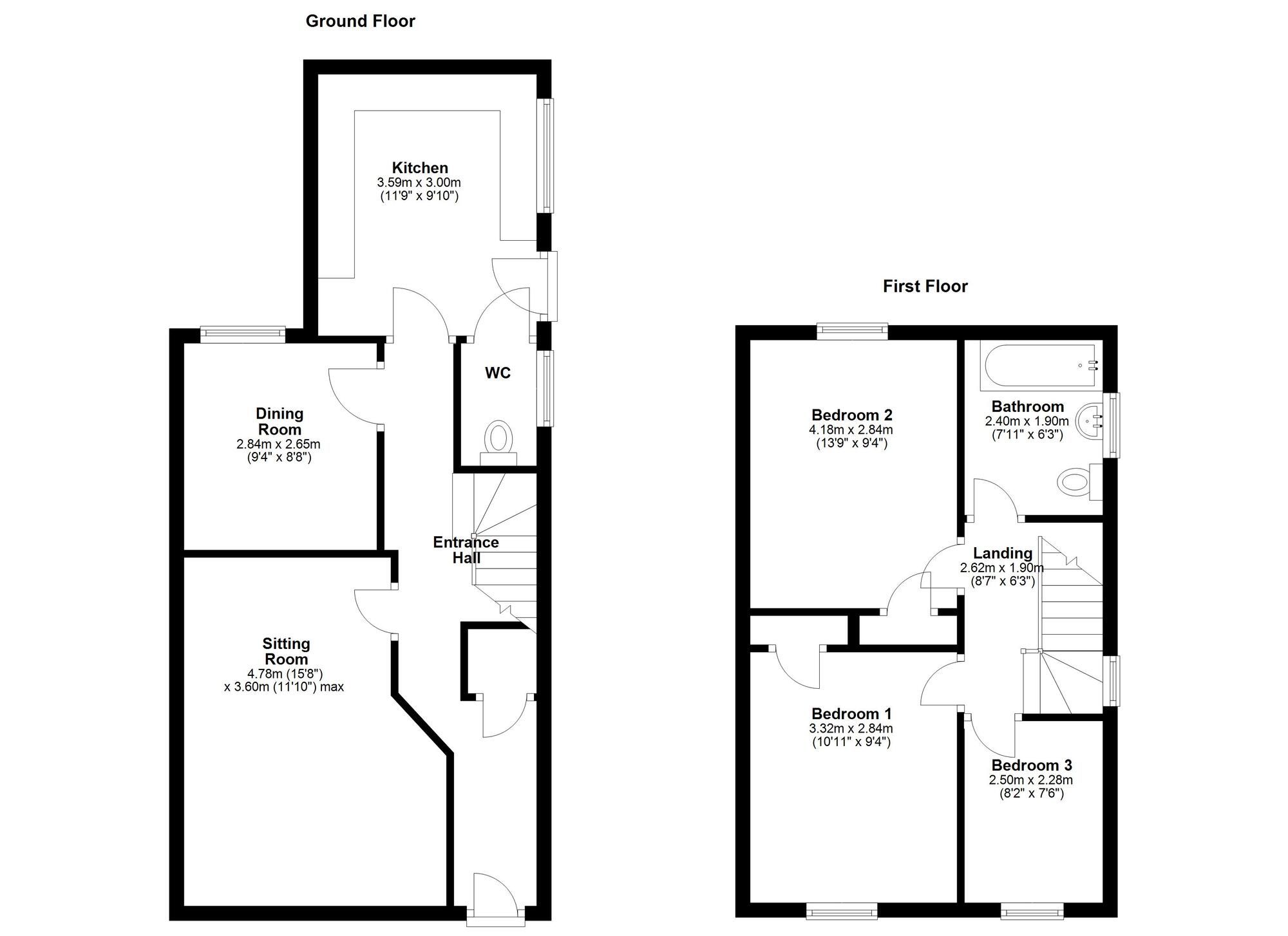 Floorplan of 3 bedroom Semi Detached House for sale, Hillhead Drive, Newcastle upon Tyne, Tyne and Wear, NE5