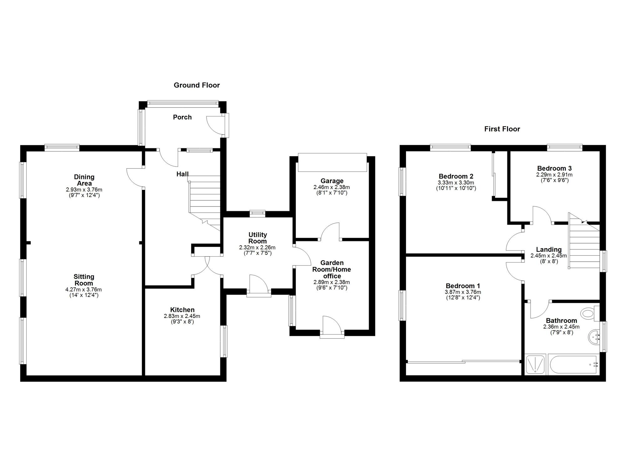 Floorplan of 3 bedroom Semi Detached House for sale, Coach Road, Newcastle upon Tyne, Tyne and Wear, NE15