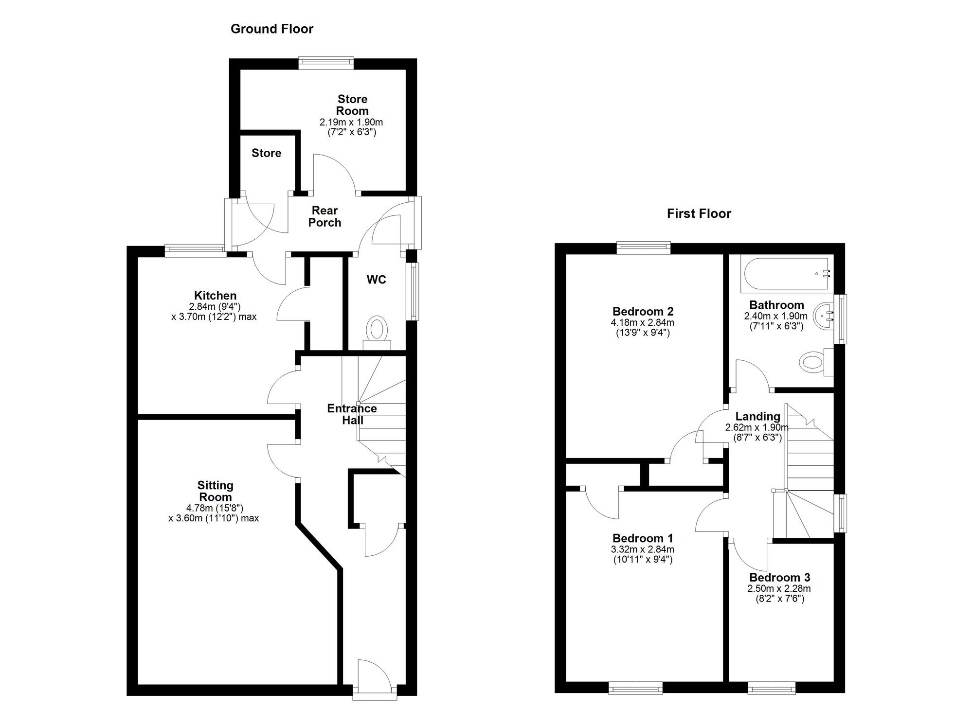 Floorplan of 3 bedroom Semi Detached House for sale, Hillhead Drive, Newcastle upon Tyne, Tyne and Wear, NE5