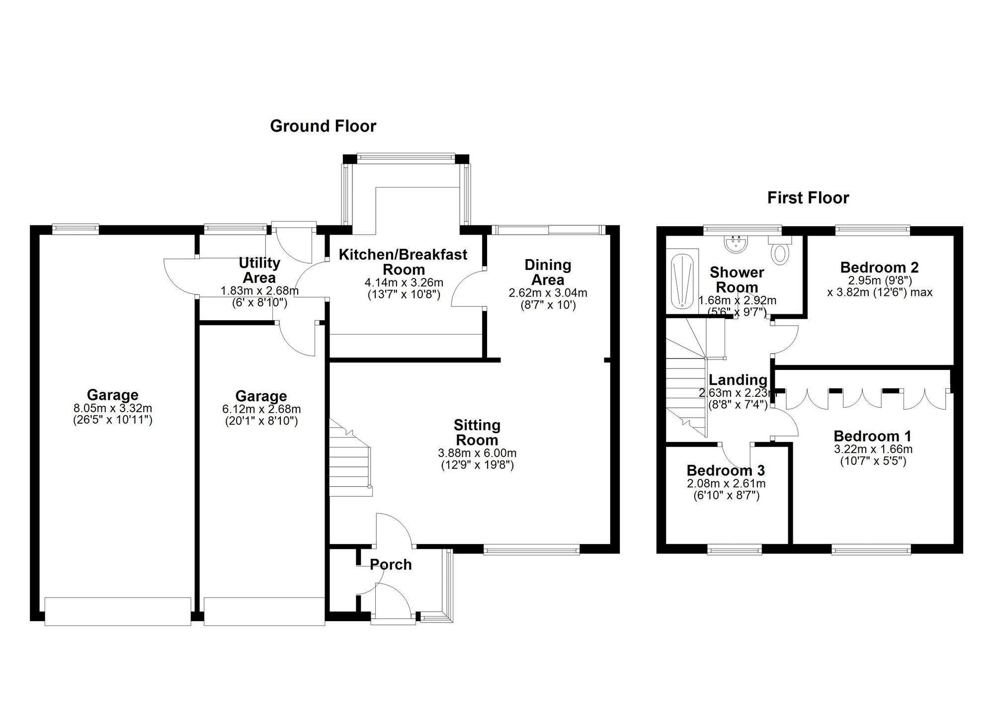 Floorplan of 3 bedroom Semi Detached House for sale, Jasmin Avenue, Newcastle upon Tyne, Tyne and Wear, NE5