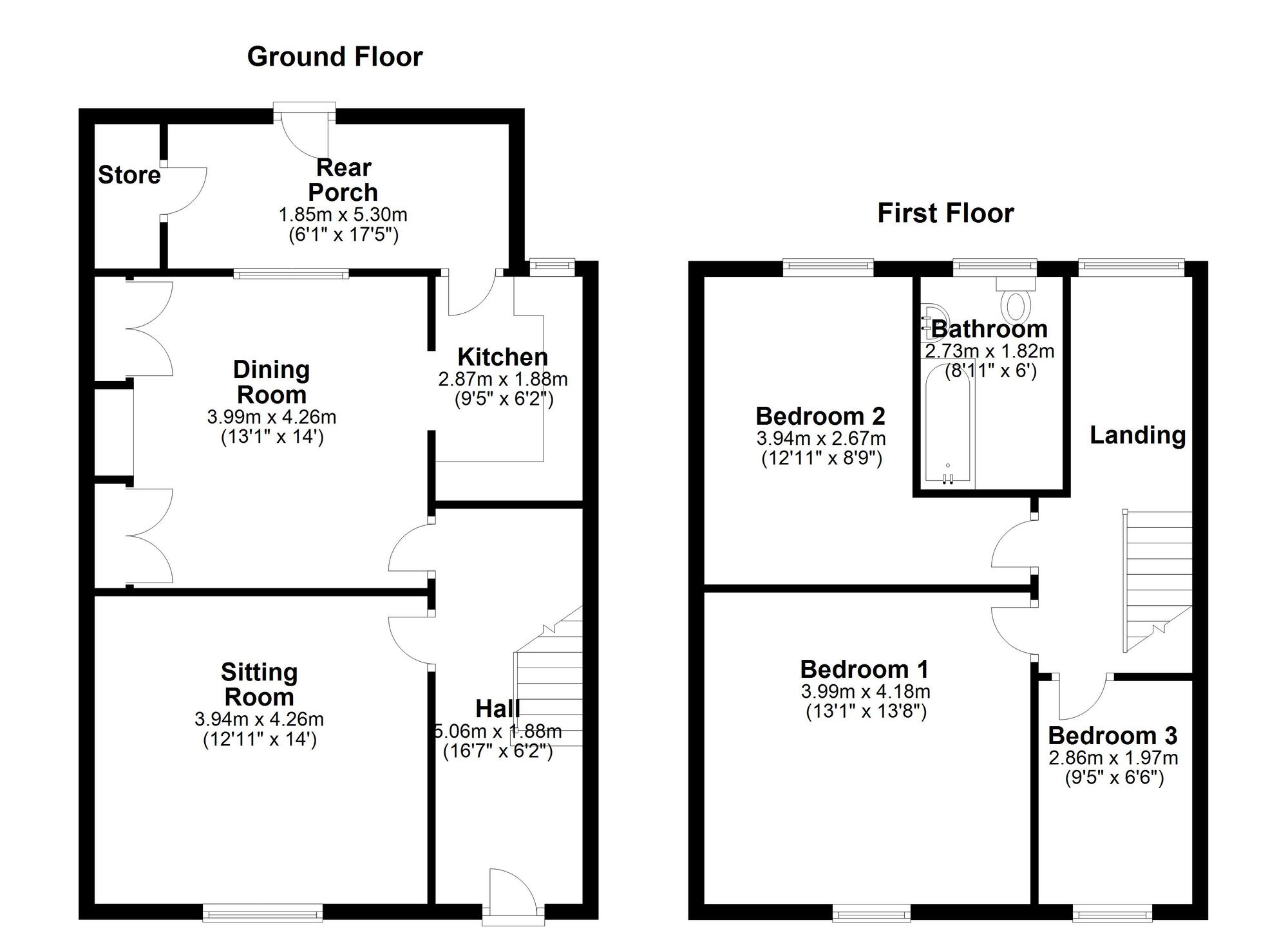 Floorplan of 3 bedroom Mid Terrace House for sale, Berkley Terrace, Newcastle upon Tyne, Tyne and Wear, NE15