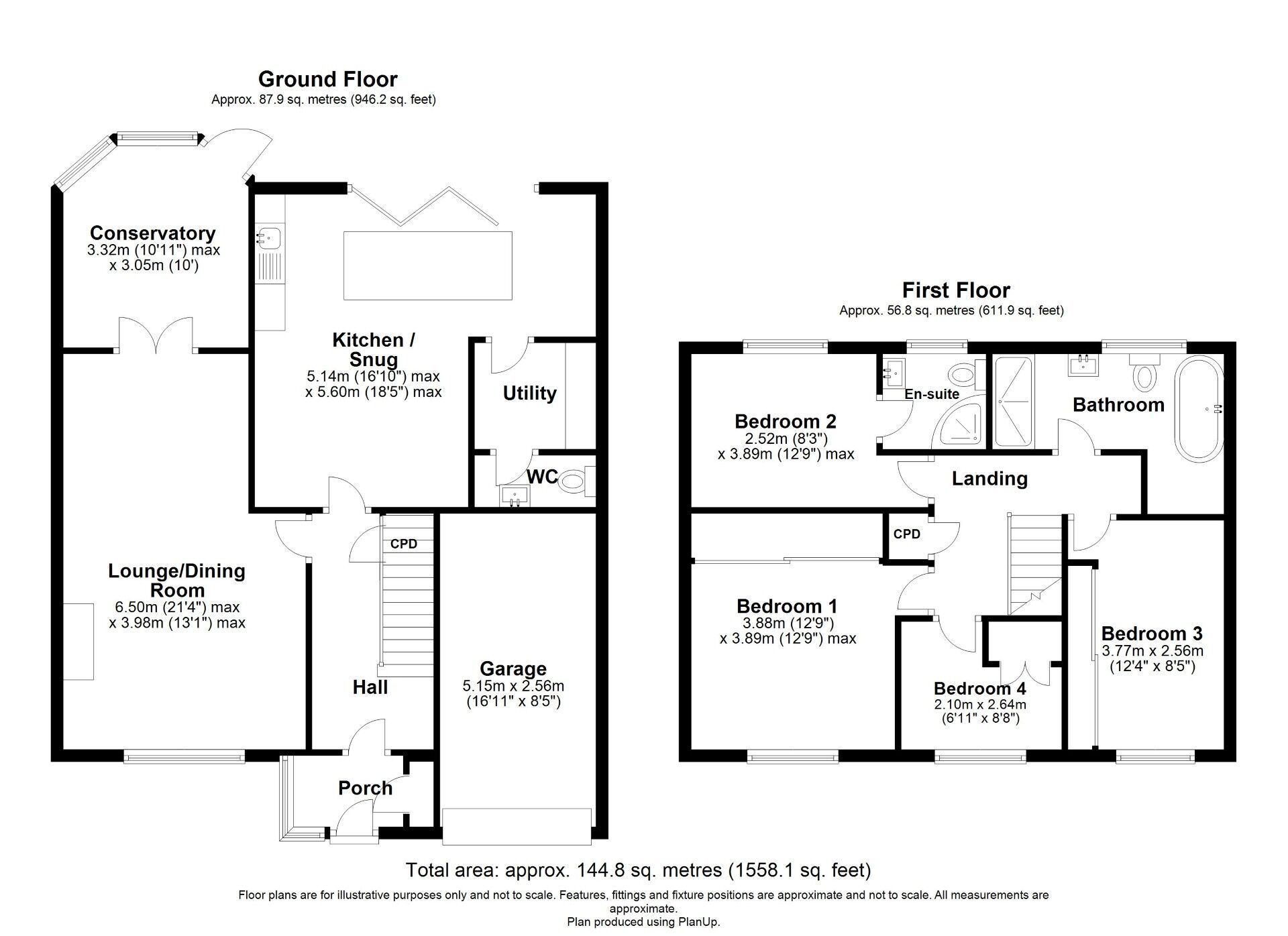 Floorplan of 4 bedroom Semi Detached House for sale, Hartburn Drive, Newcastle upon Tyne, Tyne and Wear, NE5