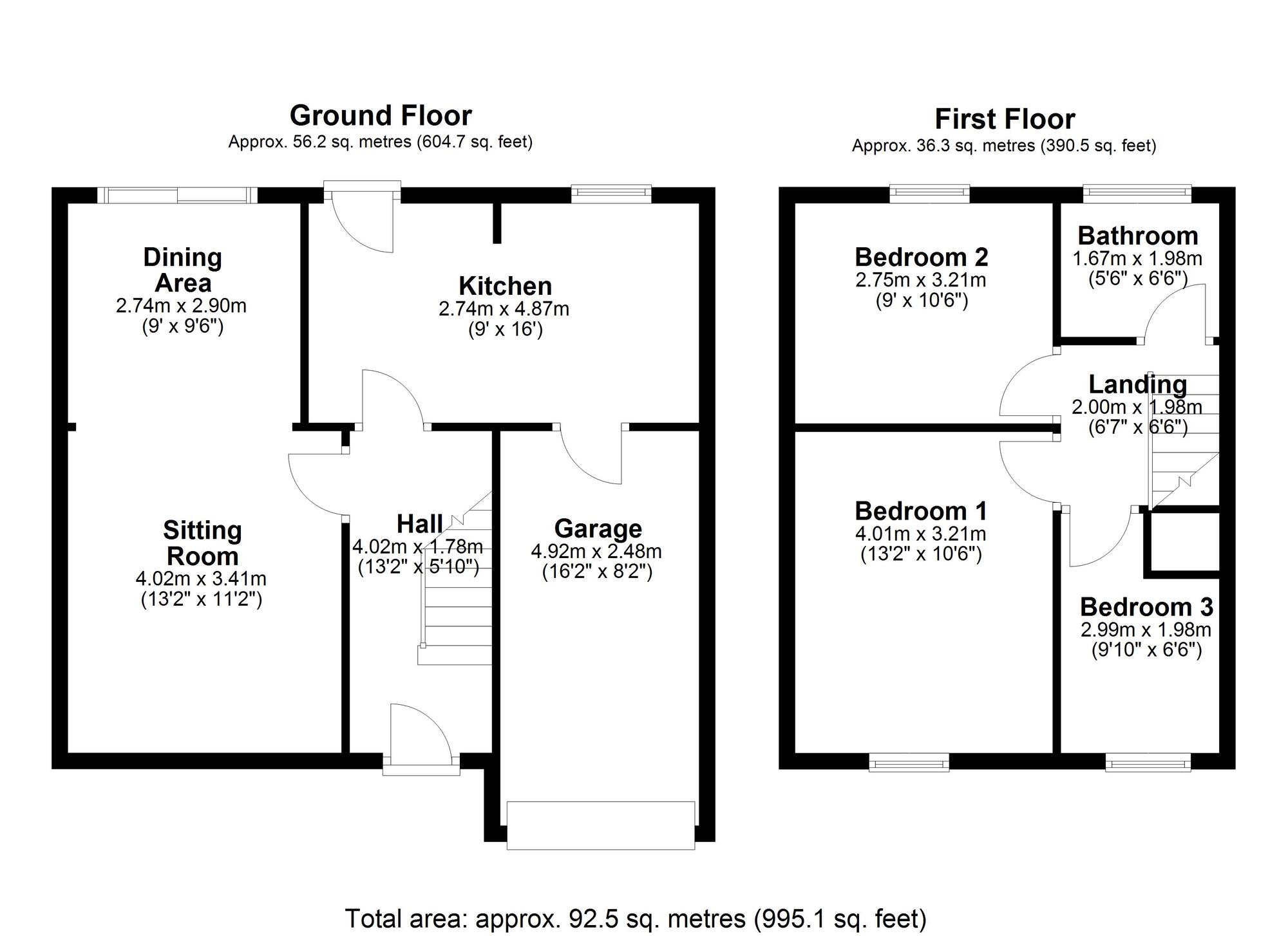 Floorplan of 3 bedroom Semi Detached House for sale, Lynfield Place, Newcastle upon Tyne, Tyne and Wear, NE5