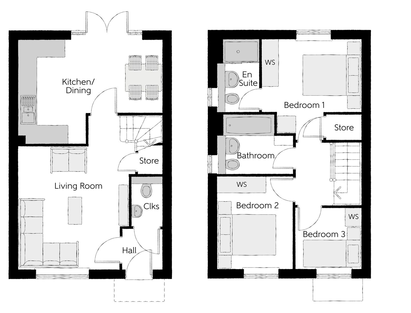 Floorplan of 3 bedroom Semi Detached House for sale, Sandpiper Crescent, Newcastle upon Tyne, Tyne and Wear, NE15