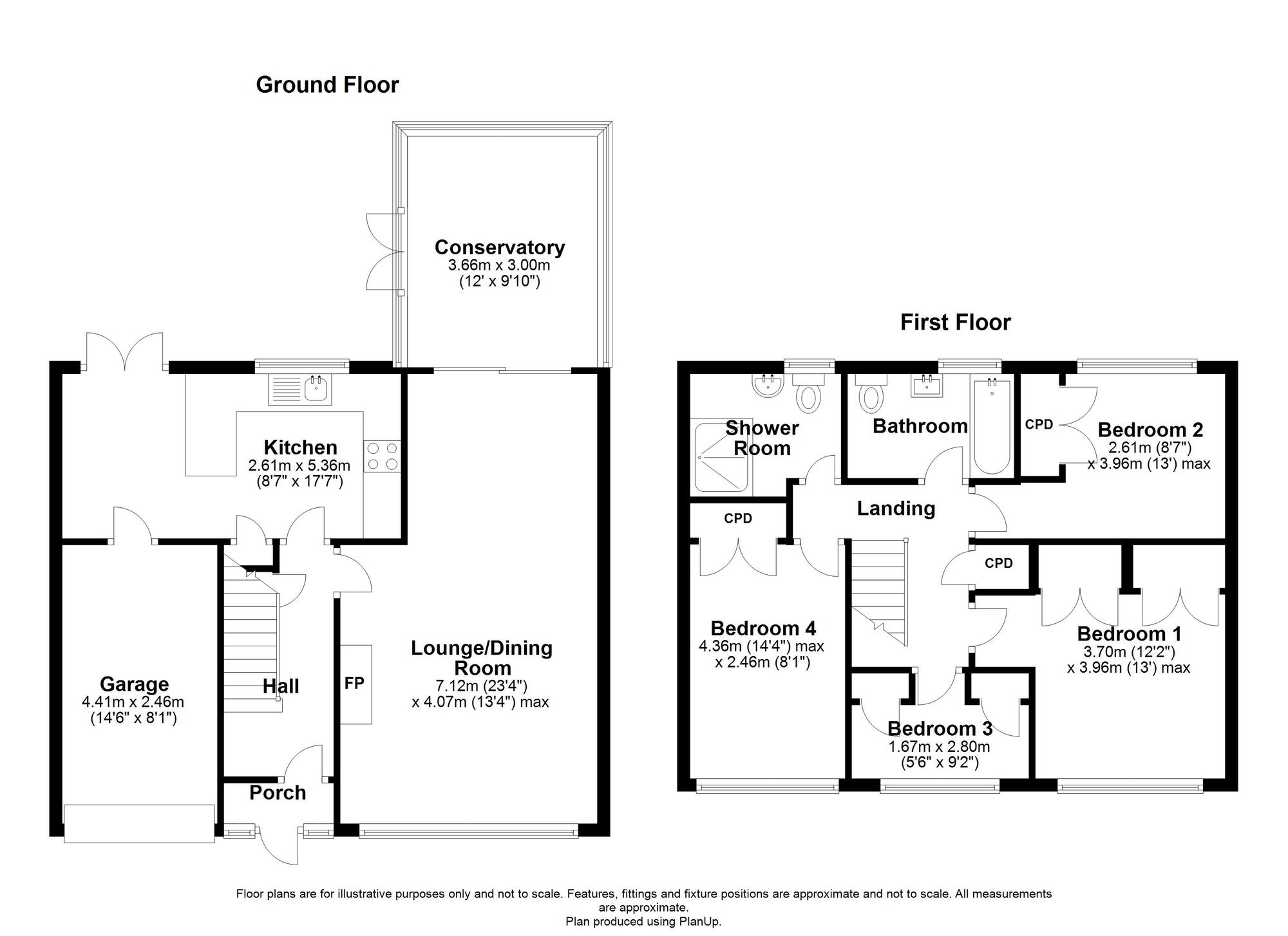 Floorplan of 4 bedroom Detached House for sale, Birchfield Gardens, Newcastle upon Tyne, Tyne and Wear, NE15