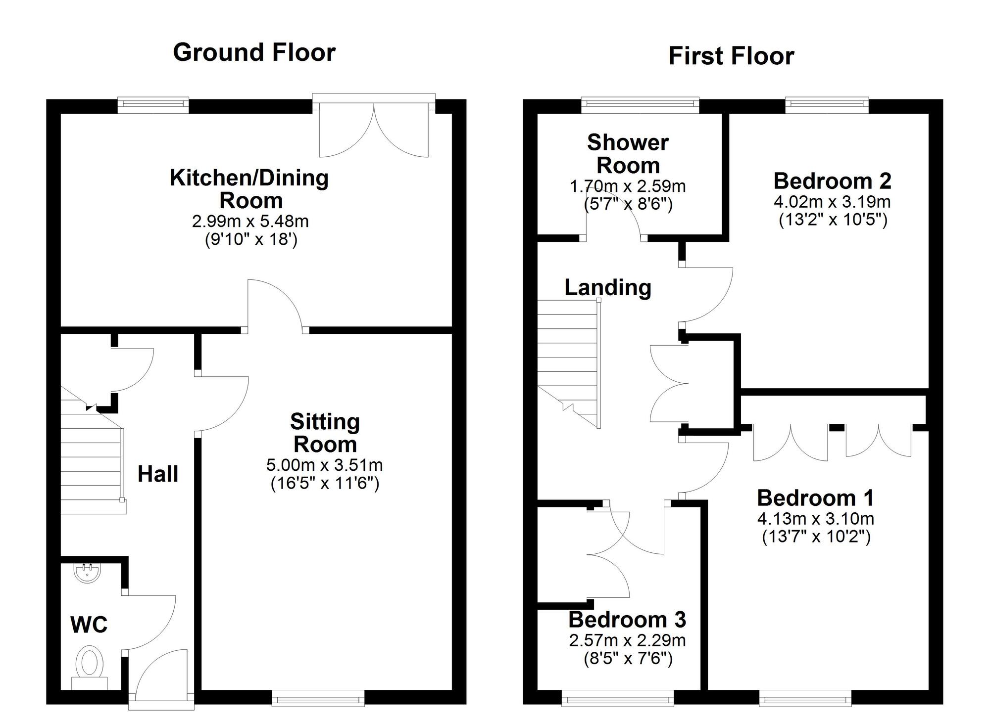 Floorplan of 3 bedroom Mid Terrace House for sale, Haggerston Crescent, Newcastle upon Tyne, Tyne and Wear, NE5