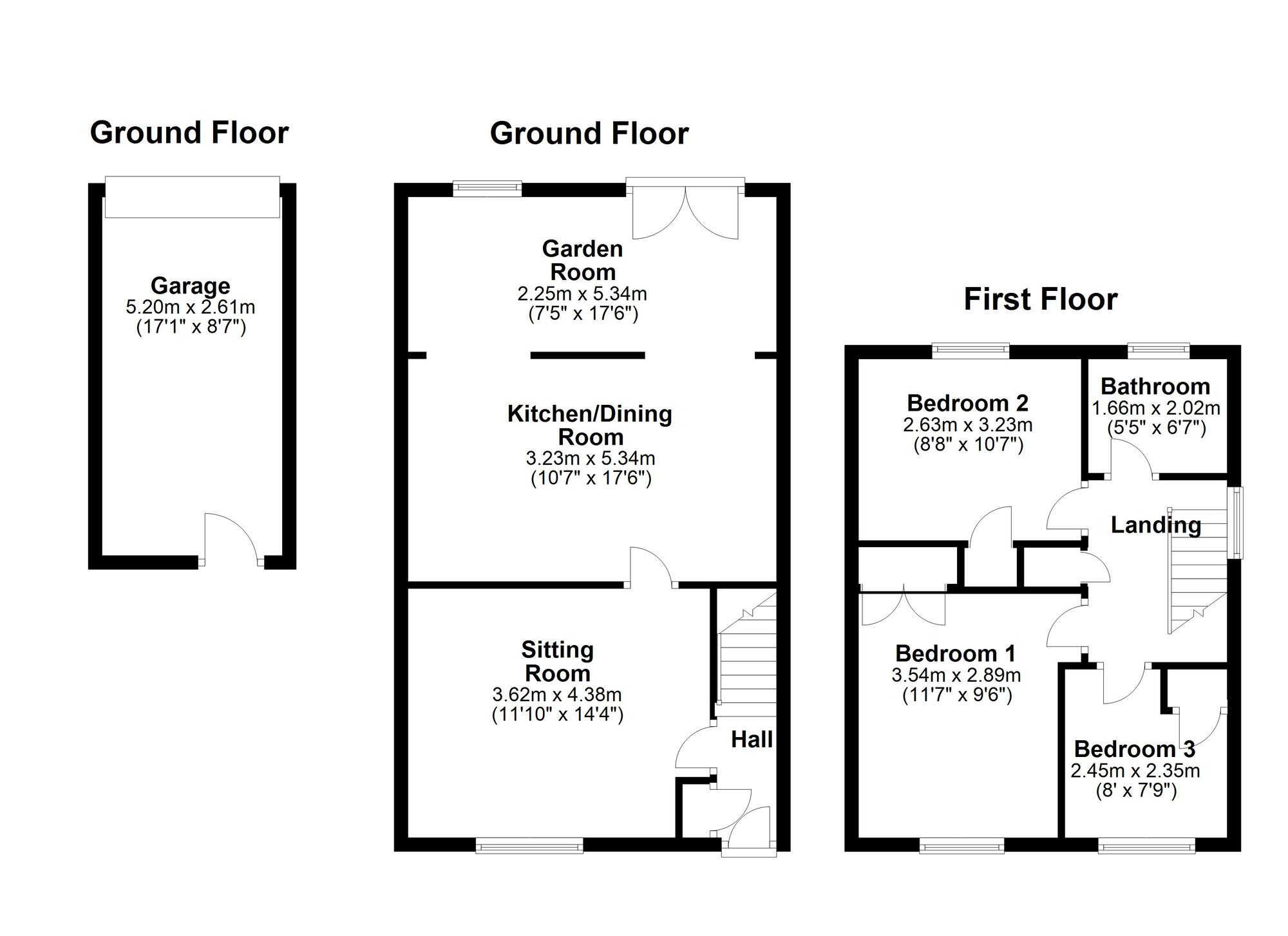 Floorplan of 3 bedroom End Terrace House for sale, Juniper Walk, Newcastle upon Tyne, Tyne and Wear, NE5