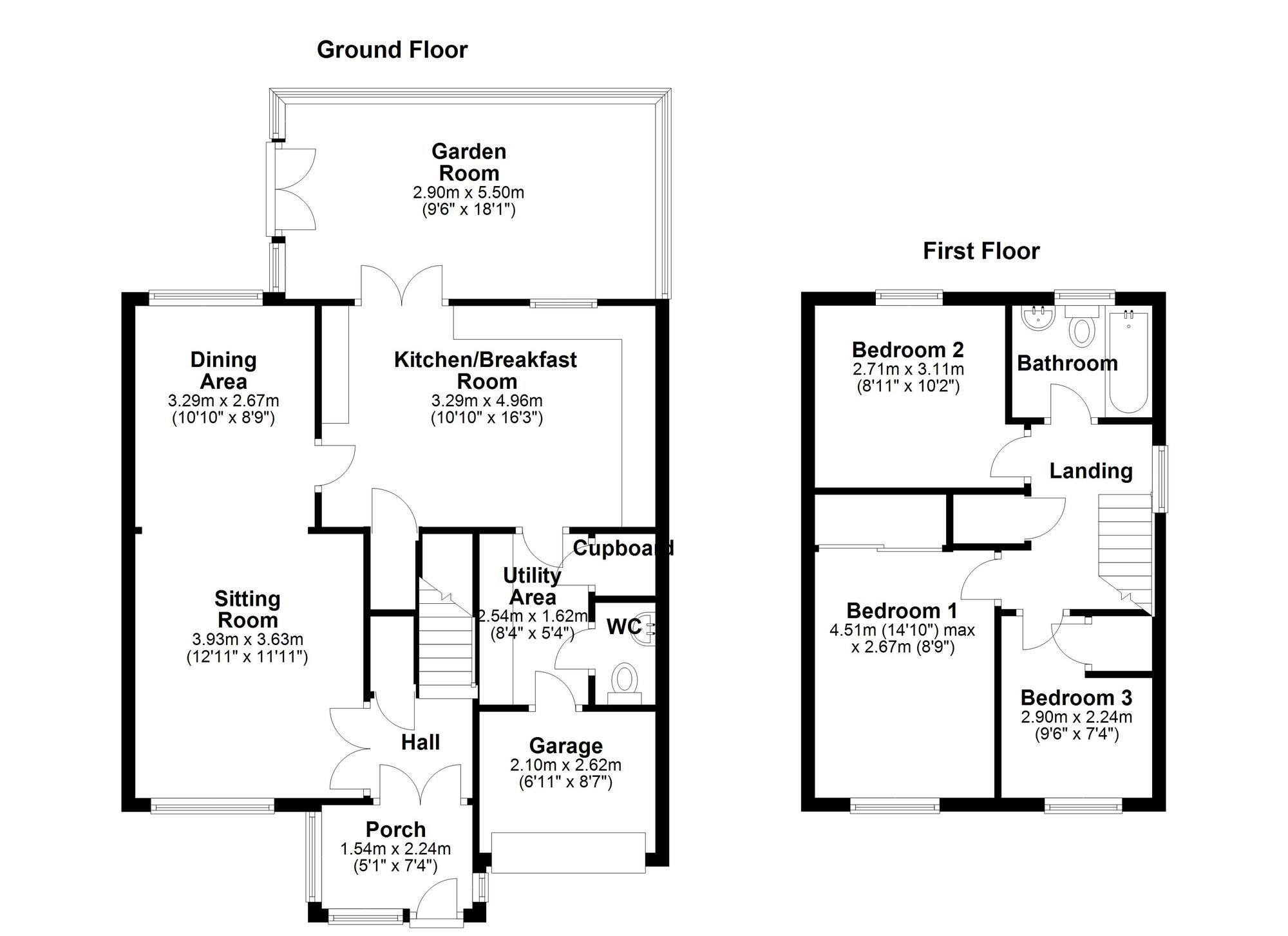 Floorplan of 3 bedroom Semi Detached House for sale, Kearton Avenue, Newcastle upon Tyne, Tyne and Wear, NE5