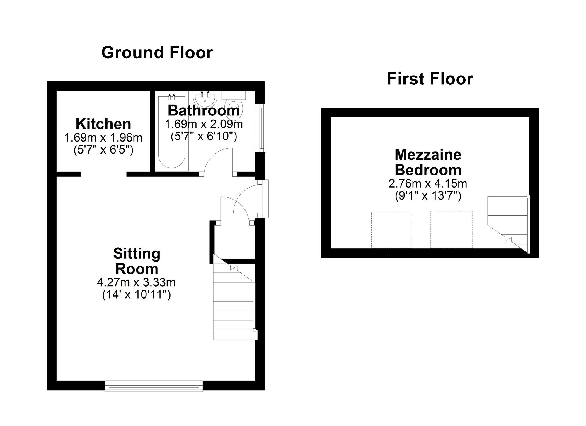 Floorplan of 1 bedroom Mid Terrace Bungalow for sale, Marsham Close, Newcastle upon Tyne, Tyne and Wear, NE15