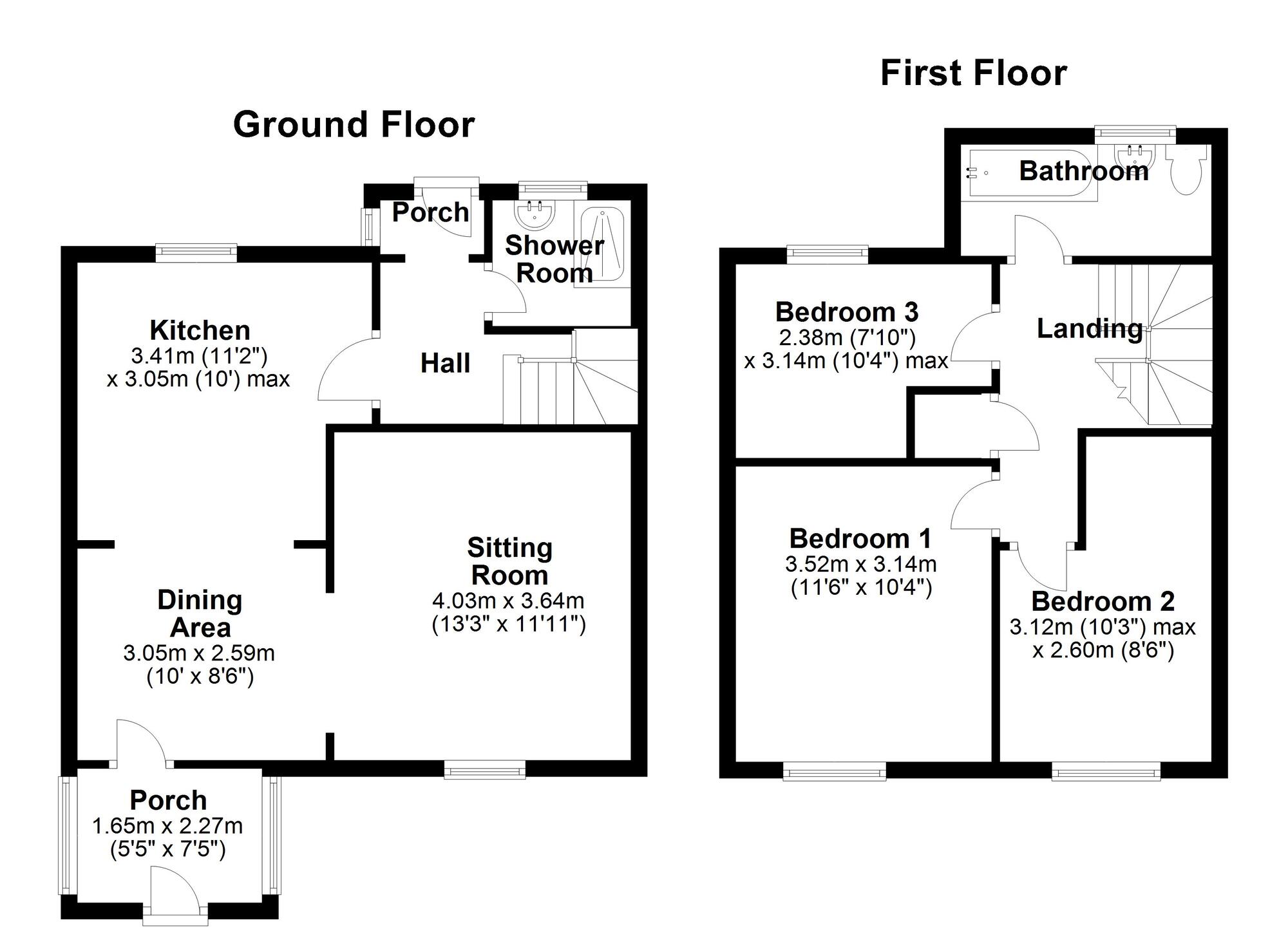 Floorplan of 3 bedroom Mid Terrace House for sale, Fairspring, Newcastle upon Tyne, Tyne and Wear, NE5