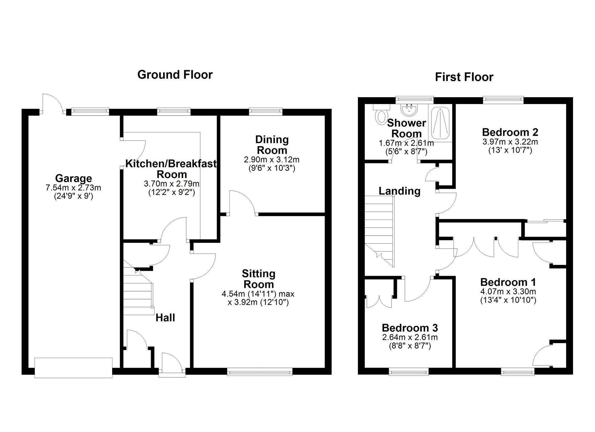 Floorplan of 3 bedroom Detached House for sale, Grosvenor Way, Newcastle upon Tyne, Tyne and Wear, NE5