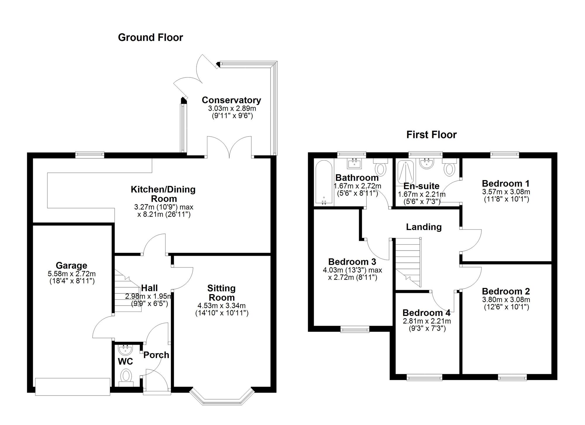 Floorplan of 4 bedroom Detached House for sale, Elsing Close, Newcastle upon Tyne, Tyne and Wear, NE5