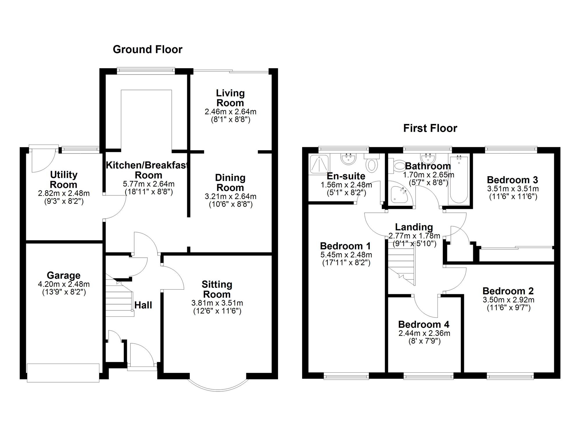 Floorplan of 4 bedroom Semi Detached House for sale, Ebchester Court, Newcastle upon Tyne, Tyne and Wear, NE3