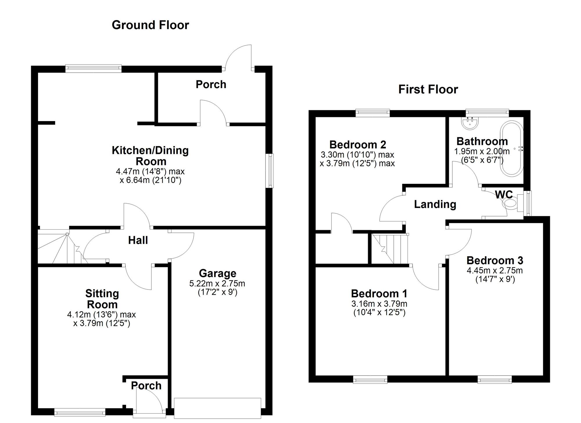 Floorplan of 3 bedroom Semi Detached House for sale, Ronald Drive, Newcastle upon Tyne, Tyne and Wear, NE15