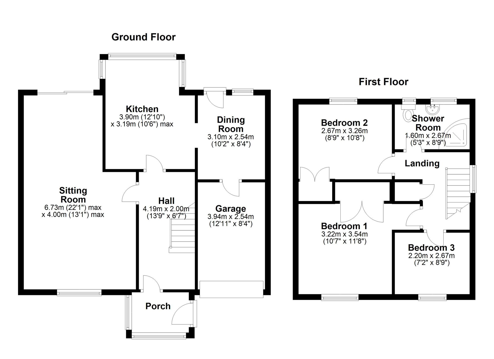 Floorplan of 3 bedroom Semi Detached House for sale, Gracefield Close, Newcastle upon Tyne, Tyne and Wear, NE5