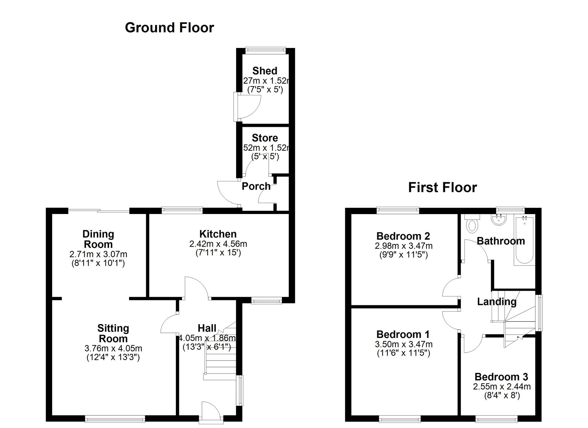 Floorplan of 3 bedroom Semi Detached House for sale, Sunnyway, Newcastle upon Tyne, Tyne and Wear, NE5