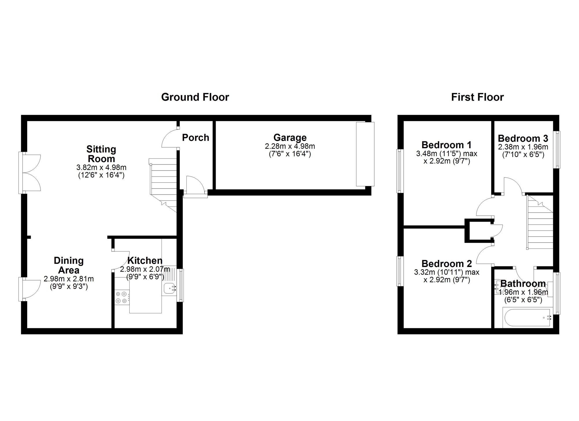 Floorplan of 3 bedroom Semi Detached House for sale, Milecastle Court, Newcastle upon Tyne, Tyne and Wear, NE5