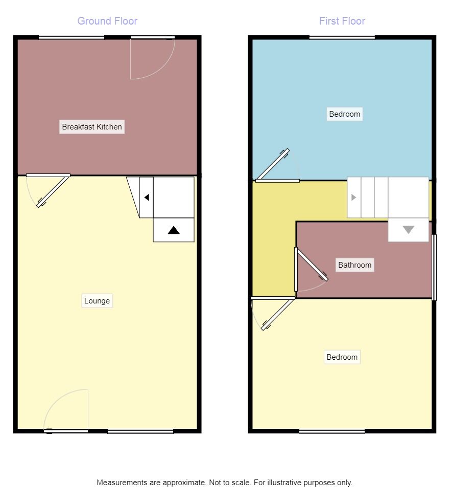 Floorplan of 2 bedroom Semi Detached House to rent, Dean Close, Wollaton, Nottingham, NG8