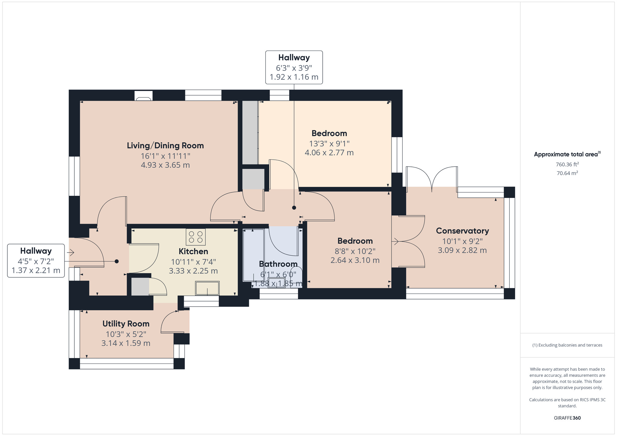 Floorplan of 2 bedroom Detached Bungalow for sale, Torvill Drive, Wollaton, Nottinghamshire, NG8