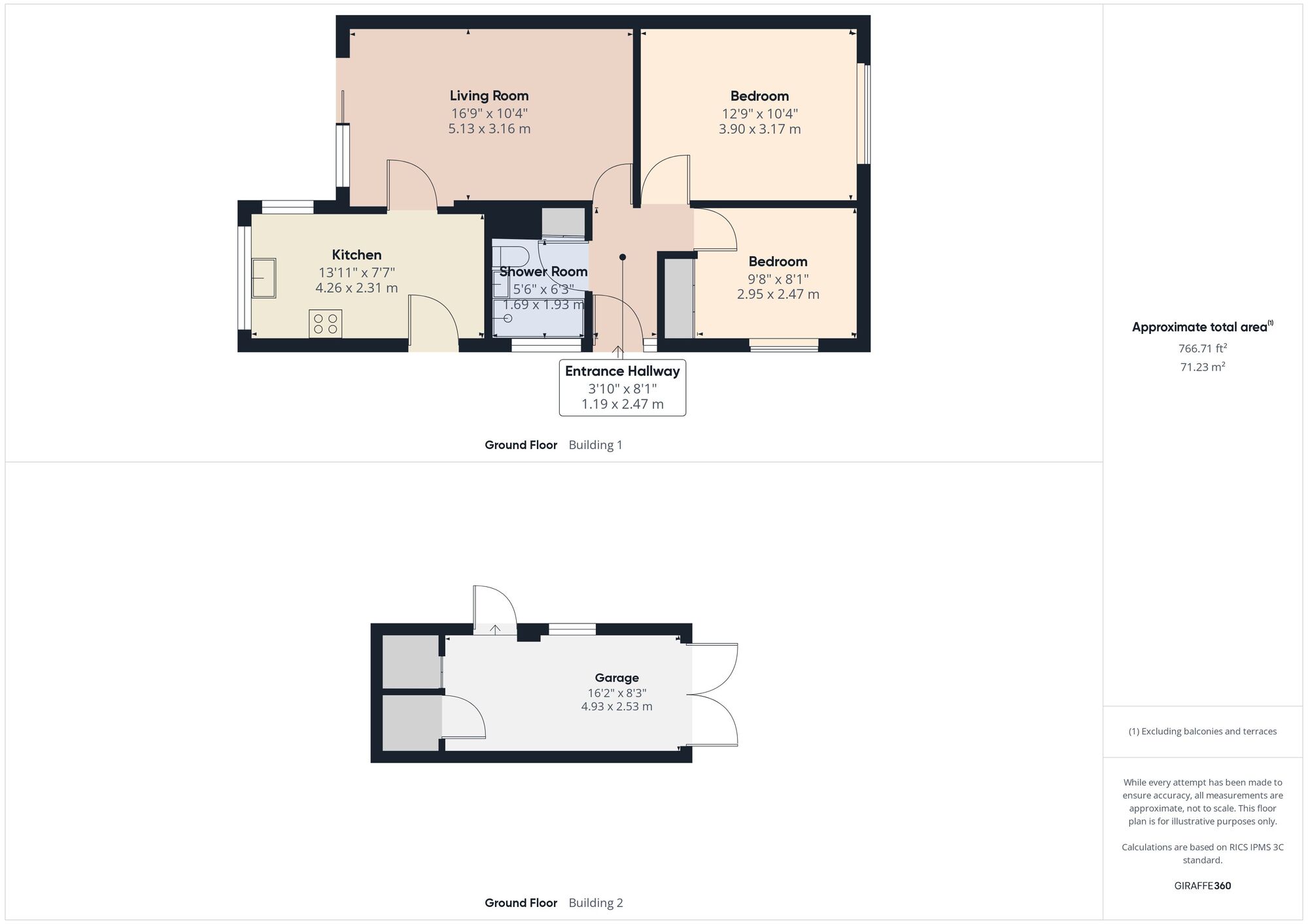 Floorplan of 2 bedroom Detached Bungalow for sale, Cransley Avenue, Wollaton, Nottinghamshire, NG8