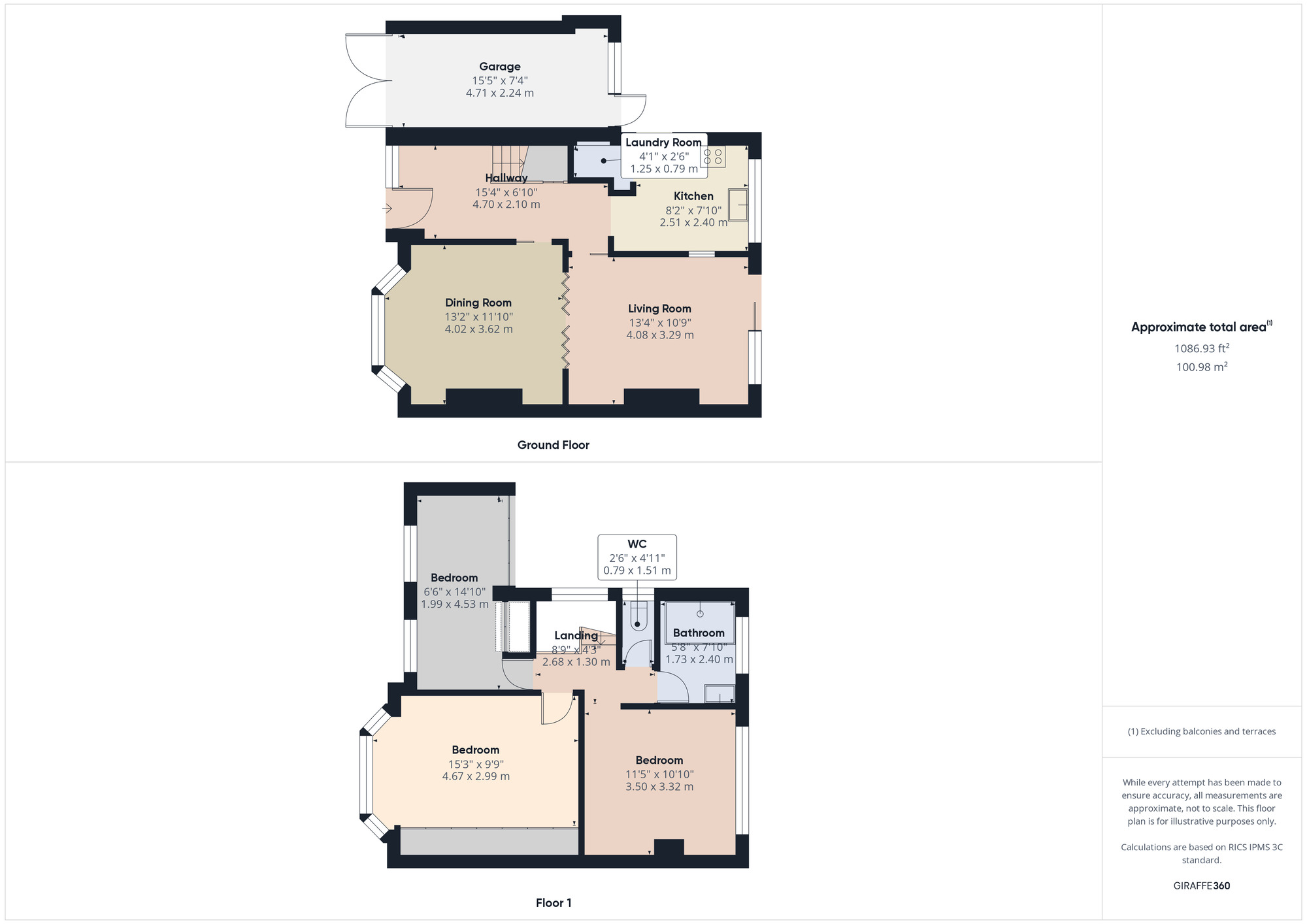 Floorplan of 3 bedroom Semi Detached House for sale, Ashchurch Drive, Wollaton, Nottinghamshire, NG8