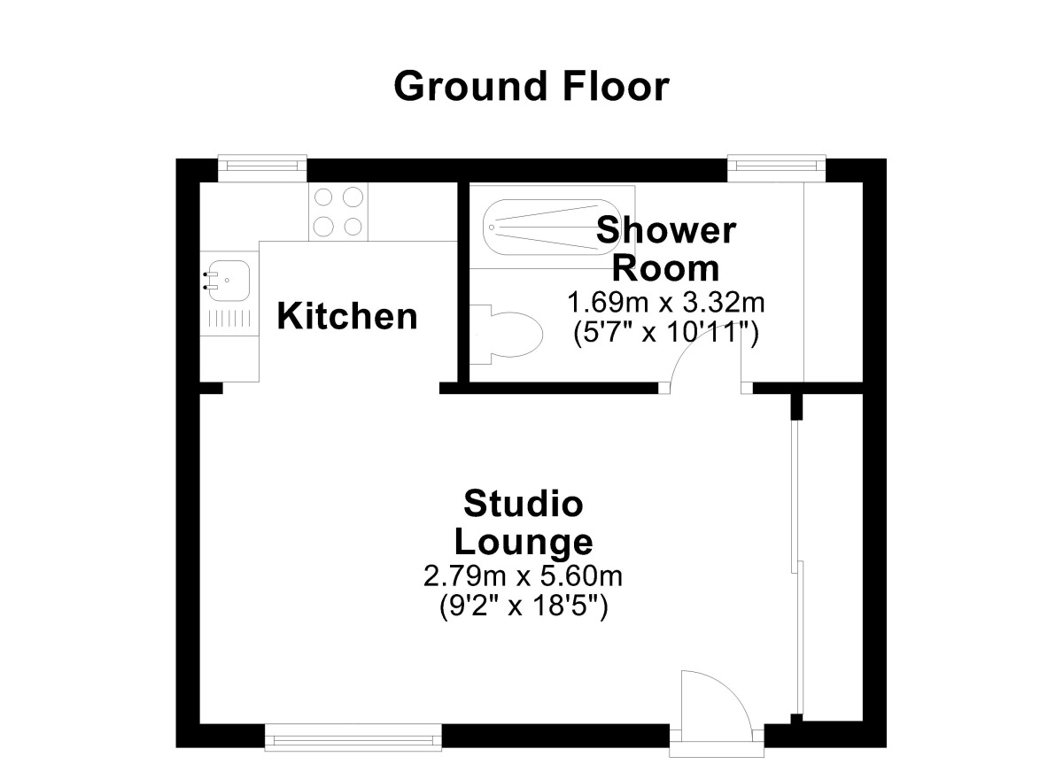 Floorplan of  Flat to rent, Turnstone Drive, Washington, Tyne and Wear, NE38