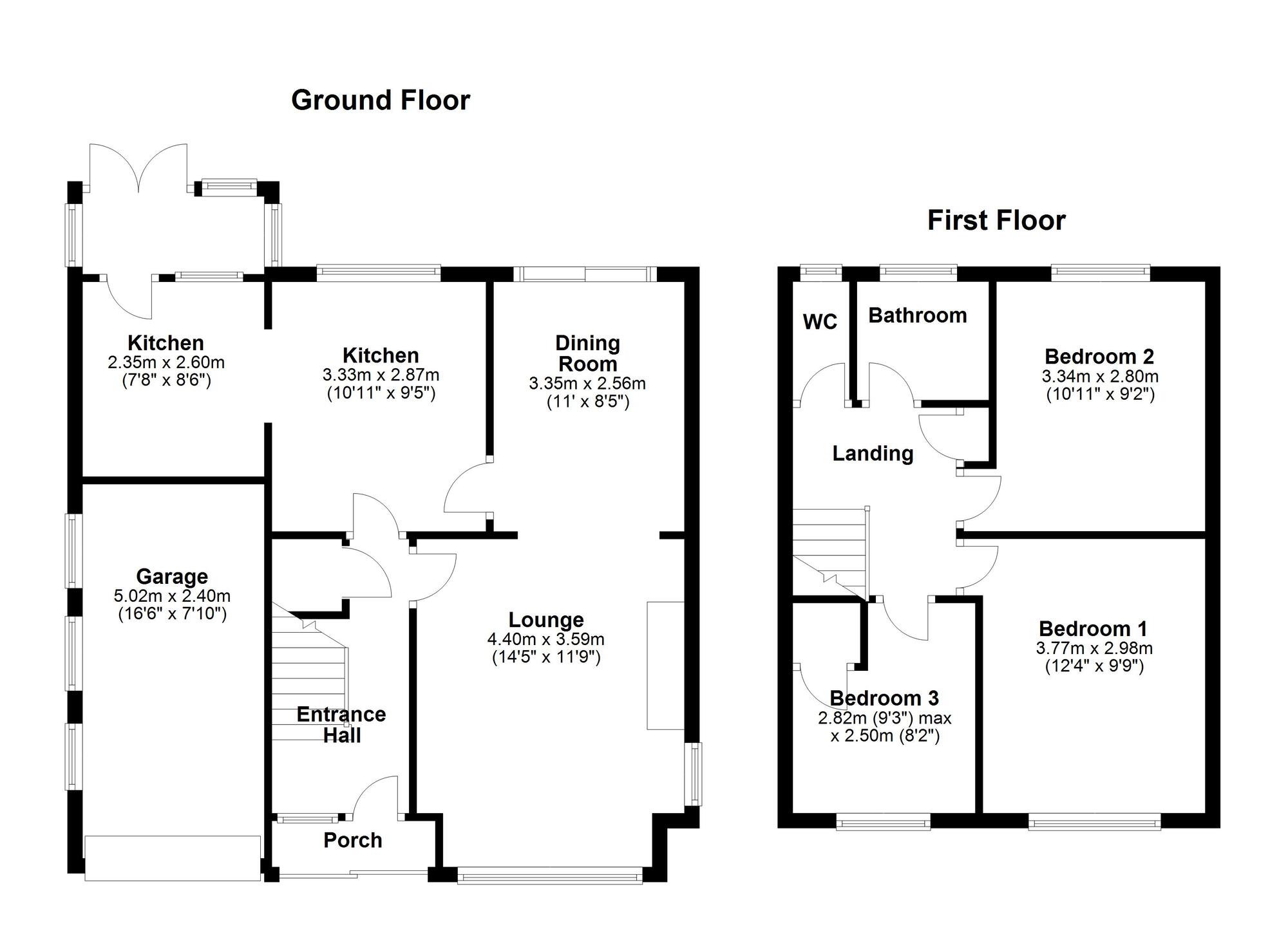 Floorplan of 3 bedroom Detached House for sale, Richmond Avenue, Washington Village, Washington, NE38