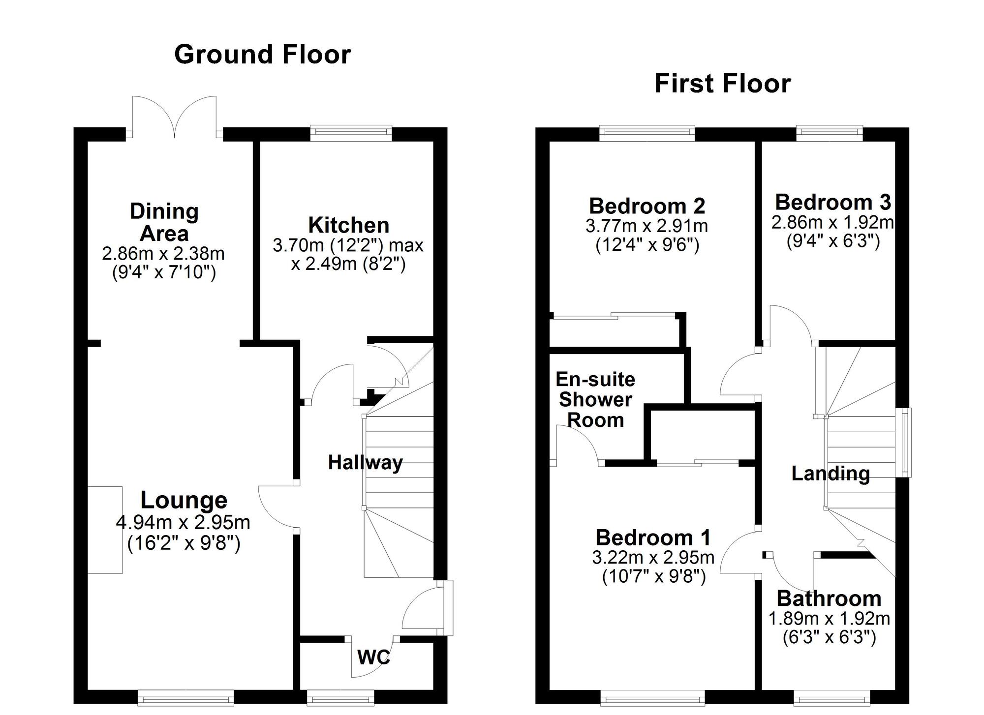 Floorplan of 3 bedroom End Terrace House for sale, Teal Farm Way, Washington, Tyne and Wear, NE38