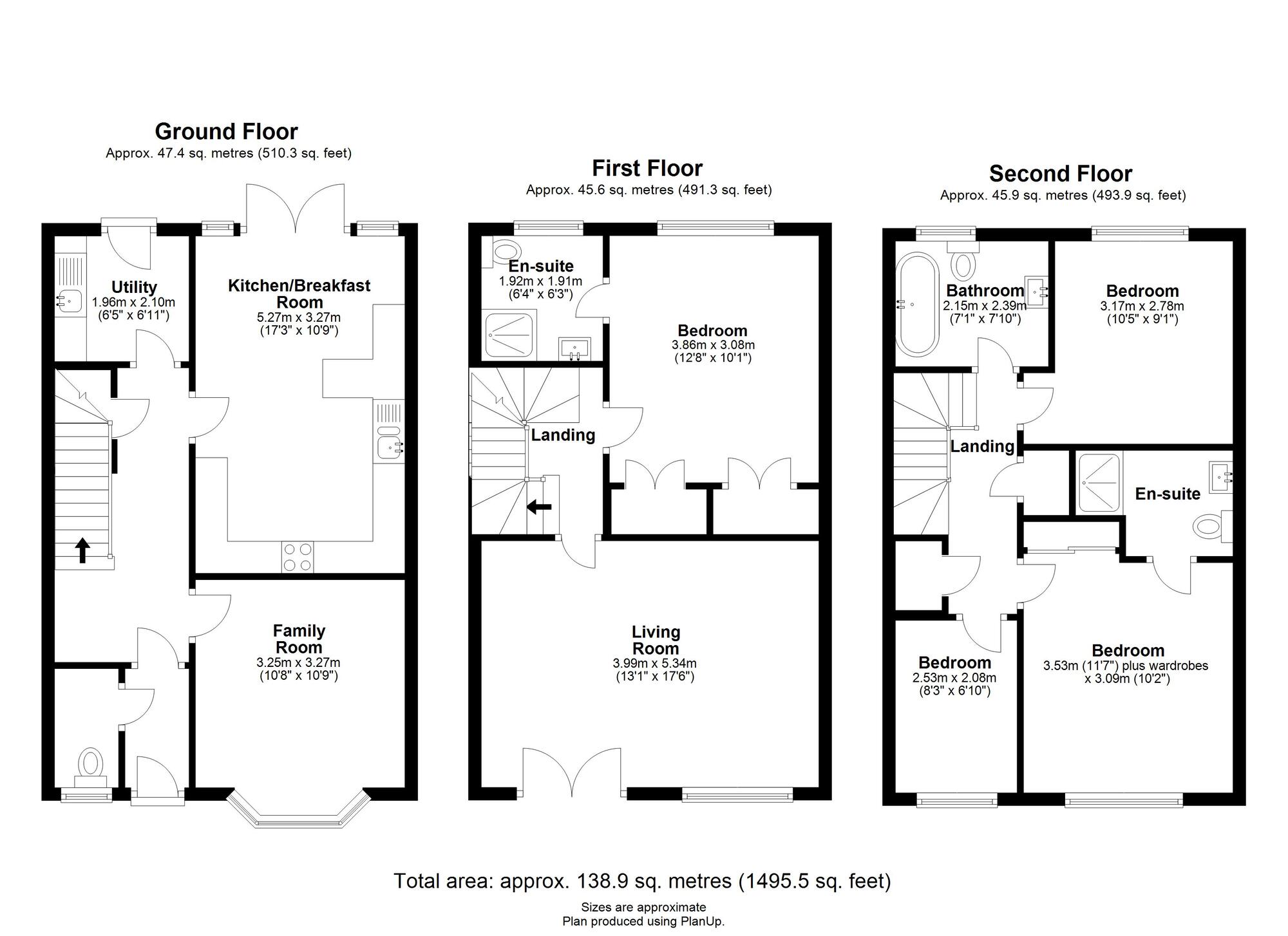 Floorplan of 4 bedroom Mid Terrace House for sale, Byerhope, Penshaw, Tyne and Wear, DH4