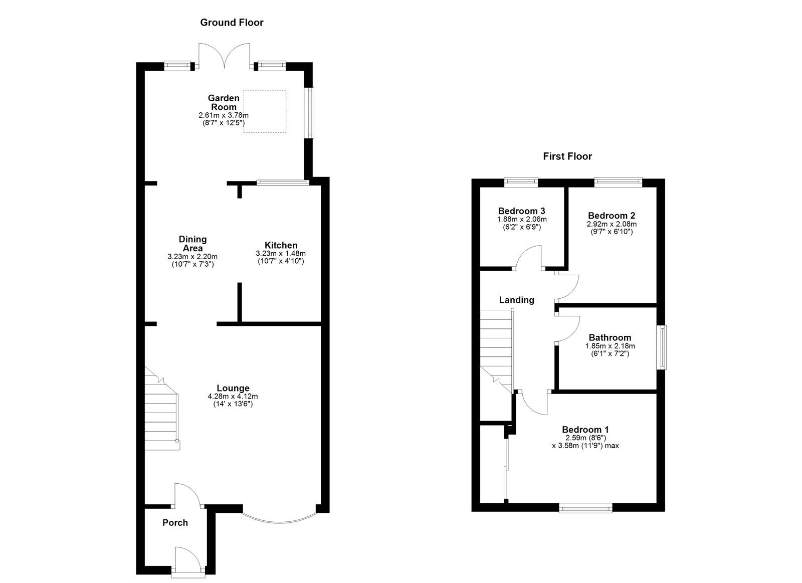 Floorplan of 3 bedroom Semi Detached House for sale, Gairloch Drive, Washington, Tyne and Wear, NE38