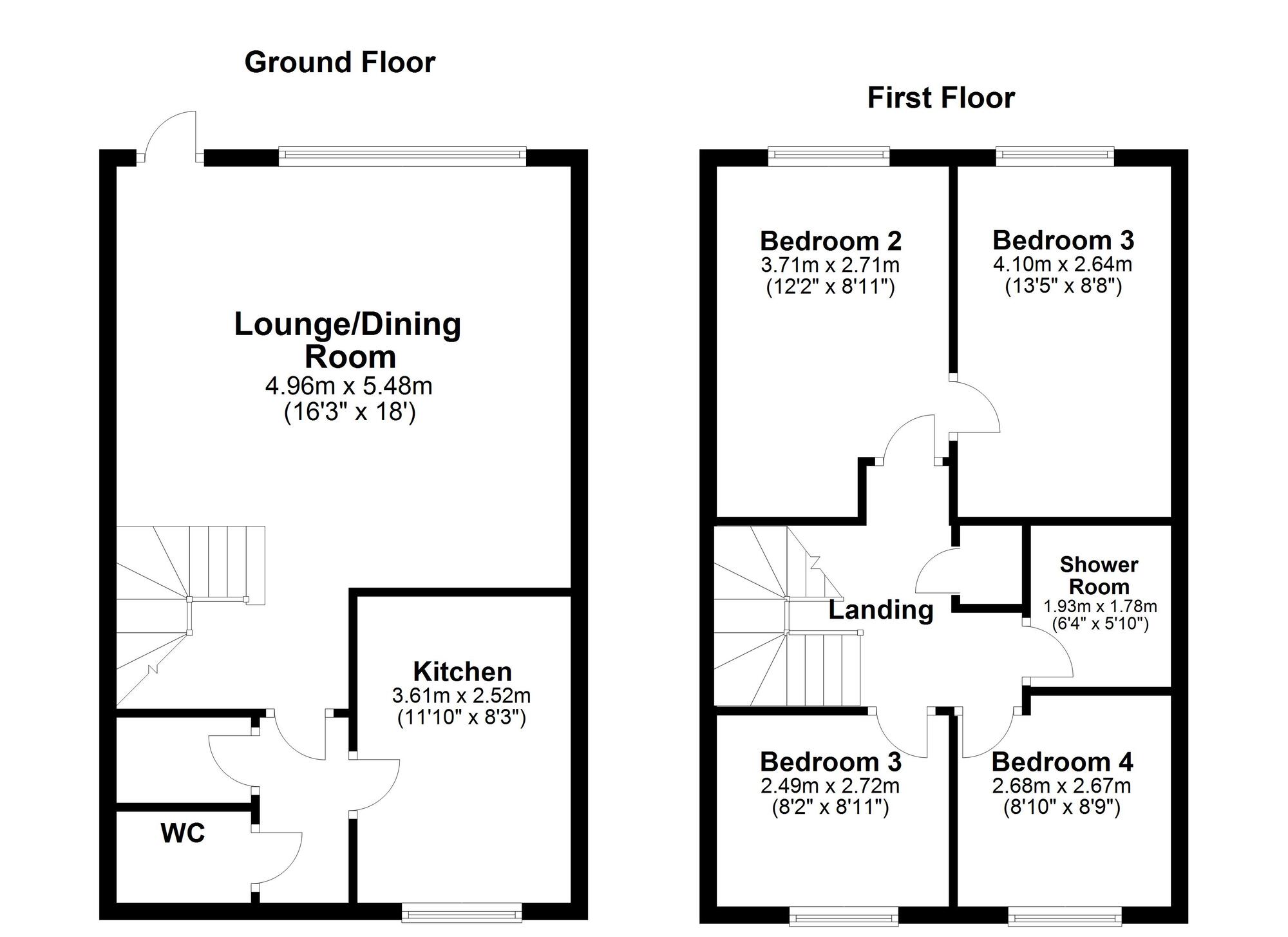 Floorplan of 4 bedroom End Terrace House for sale, Waskerley Road, Barmston, Washington, NE38