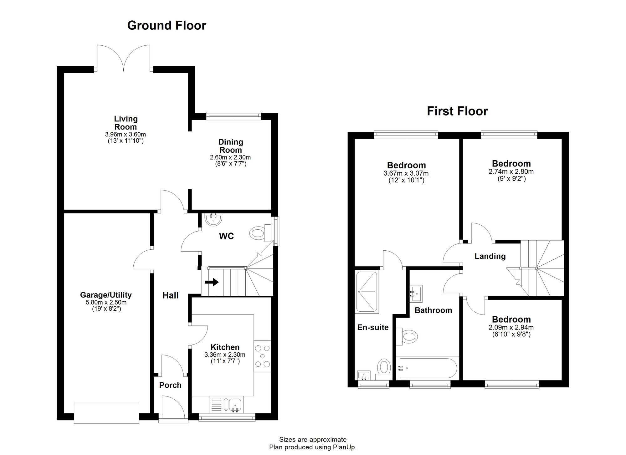 Floorplan of 3 bedroom Detached House for sale, Trinity Park, Houghton Le Spring, Tyne and Wear, DH4